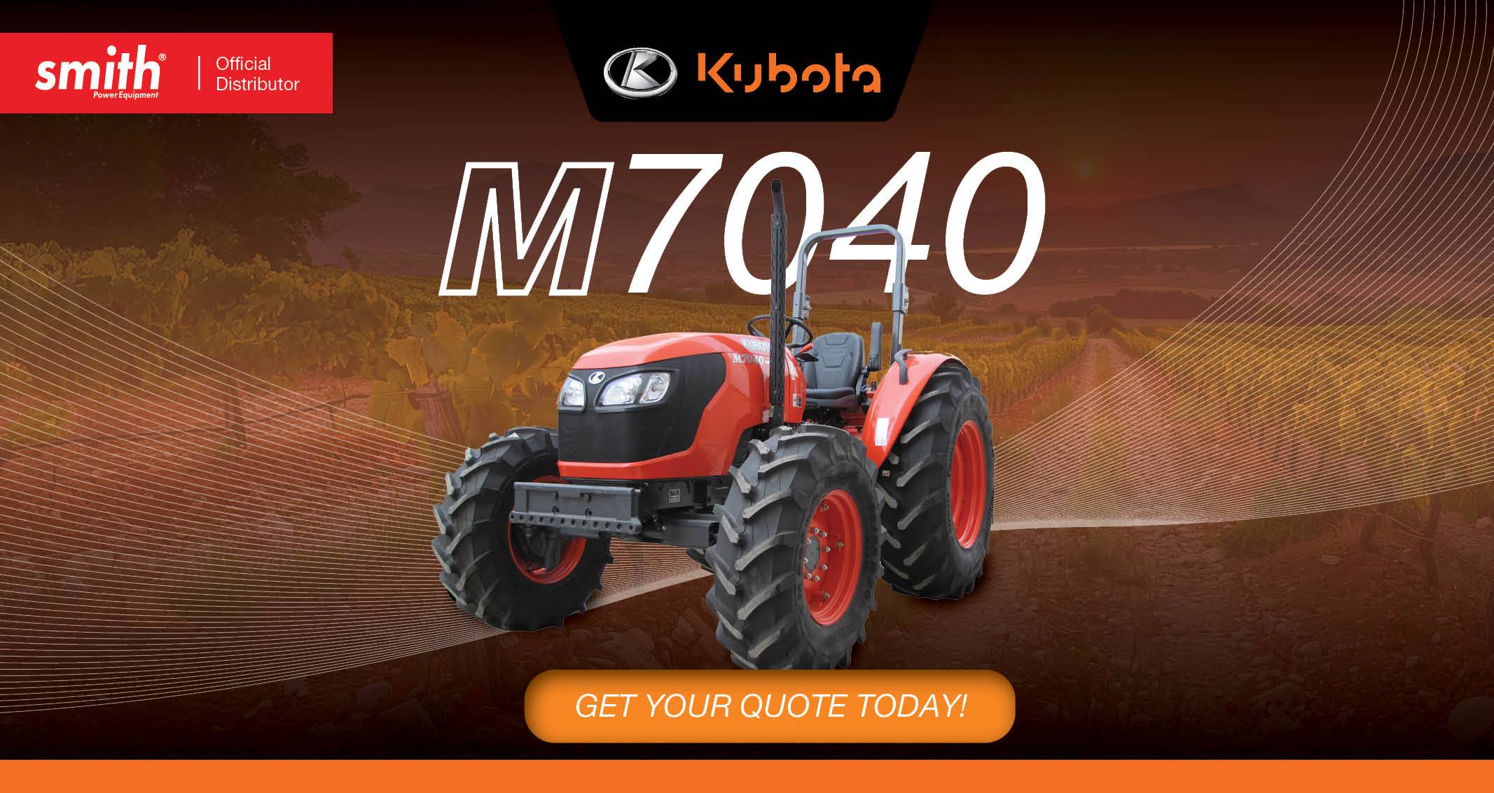 Kubota M7040 tractor | Your next performance tactor is here! | Smith Power Equipment