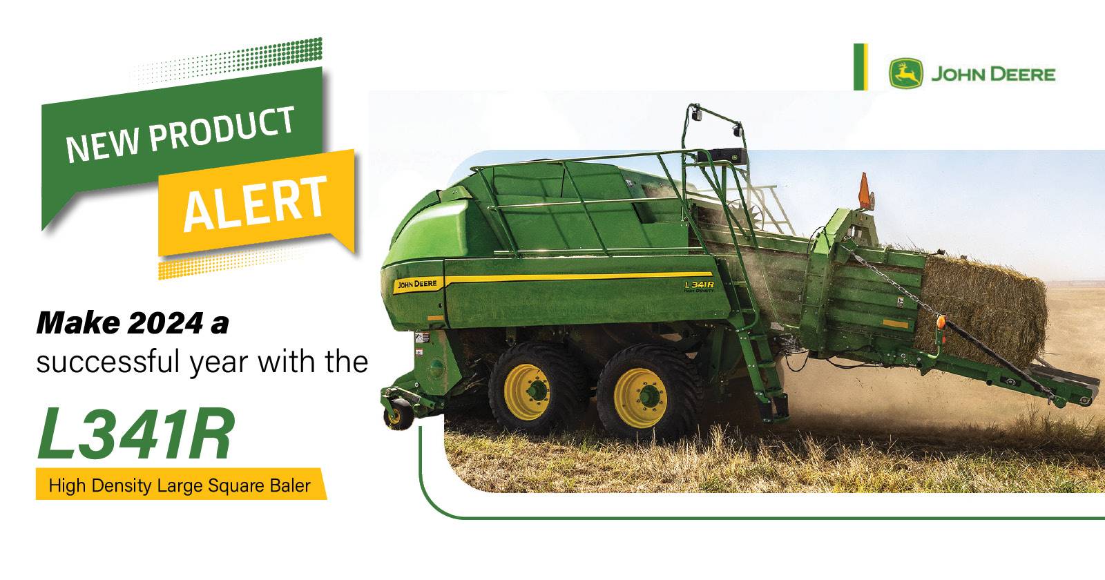 L341R High density large square baler | John Deere