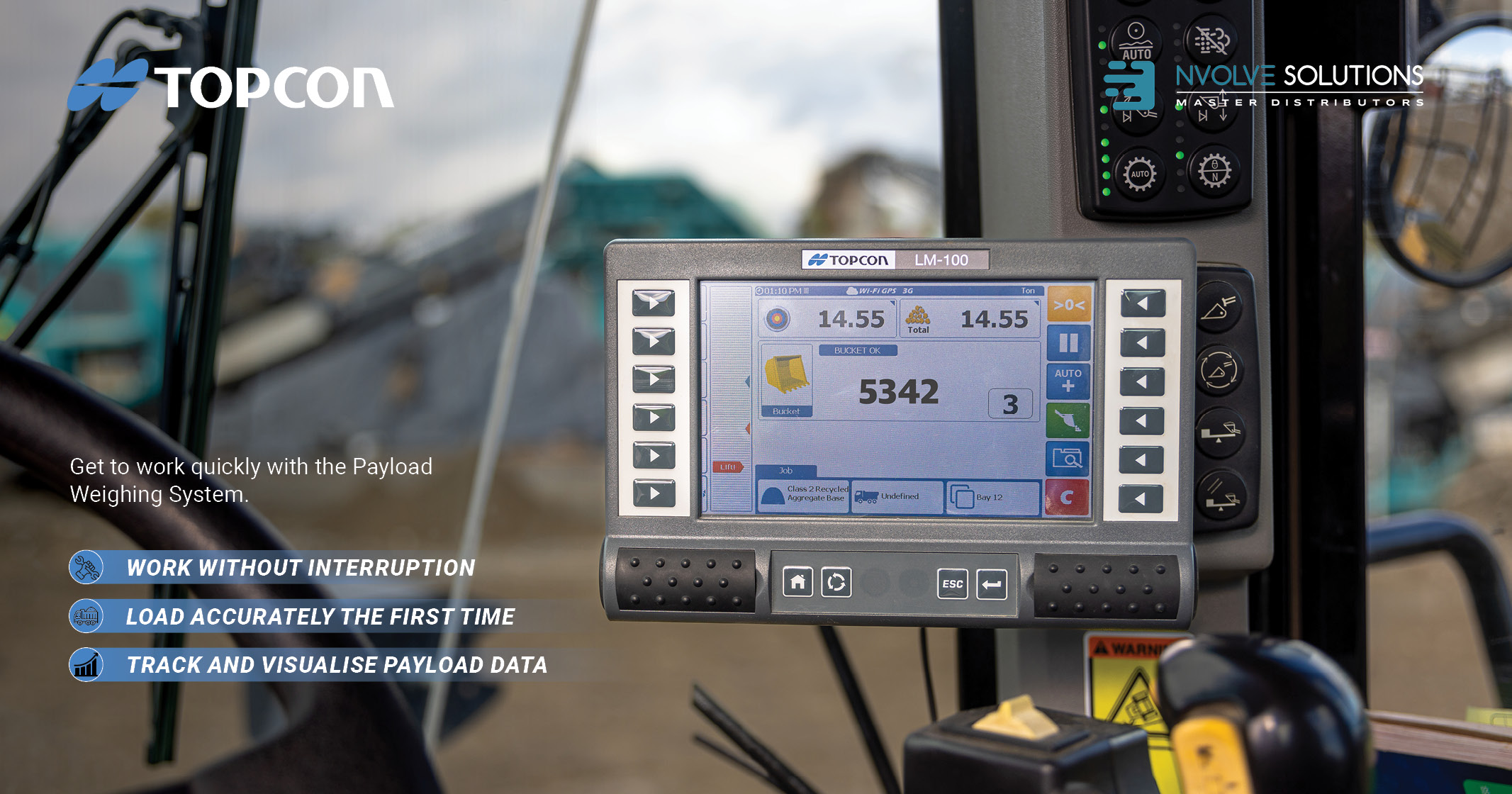 Topcon LM-100 Wheeled loader weighing | nVolve - 1