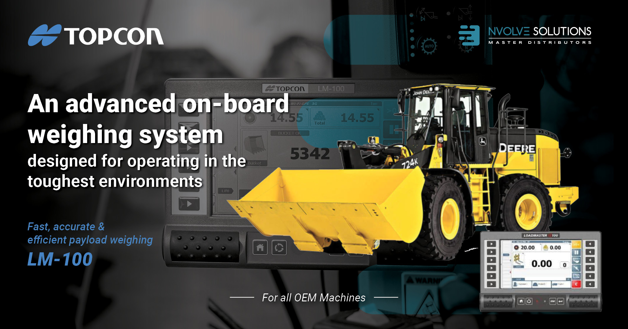 Topcon LM-100 Wheeled loader weighing | nVolve