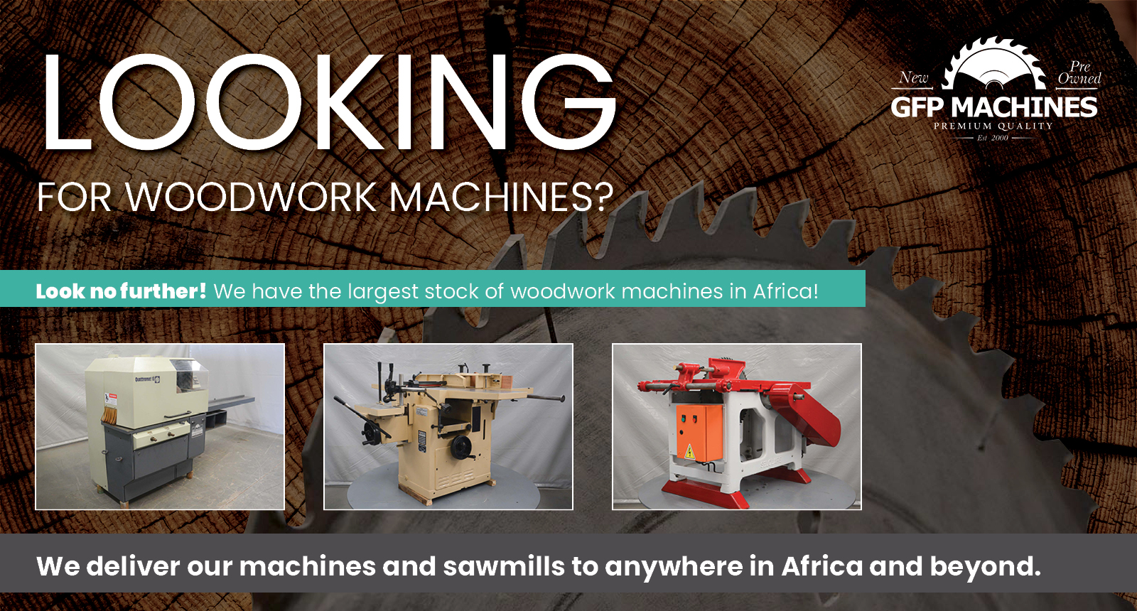 Looking for woodwork machines? Look no further! | GPF machines