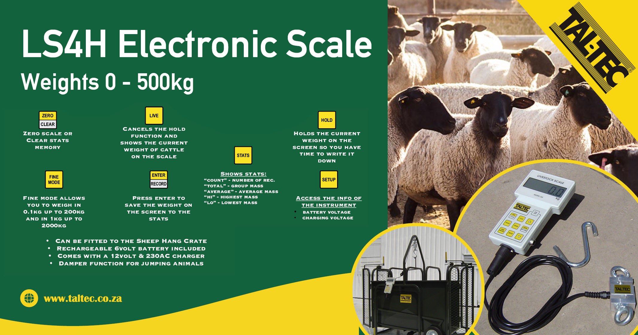 LS4H Electronic Hang Scale | Tal-Tec