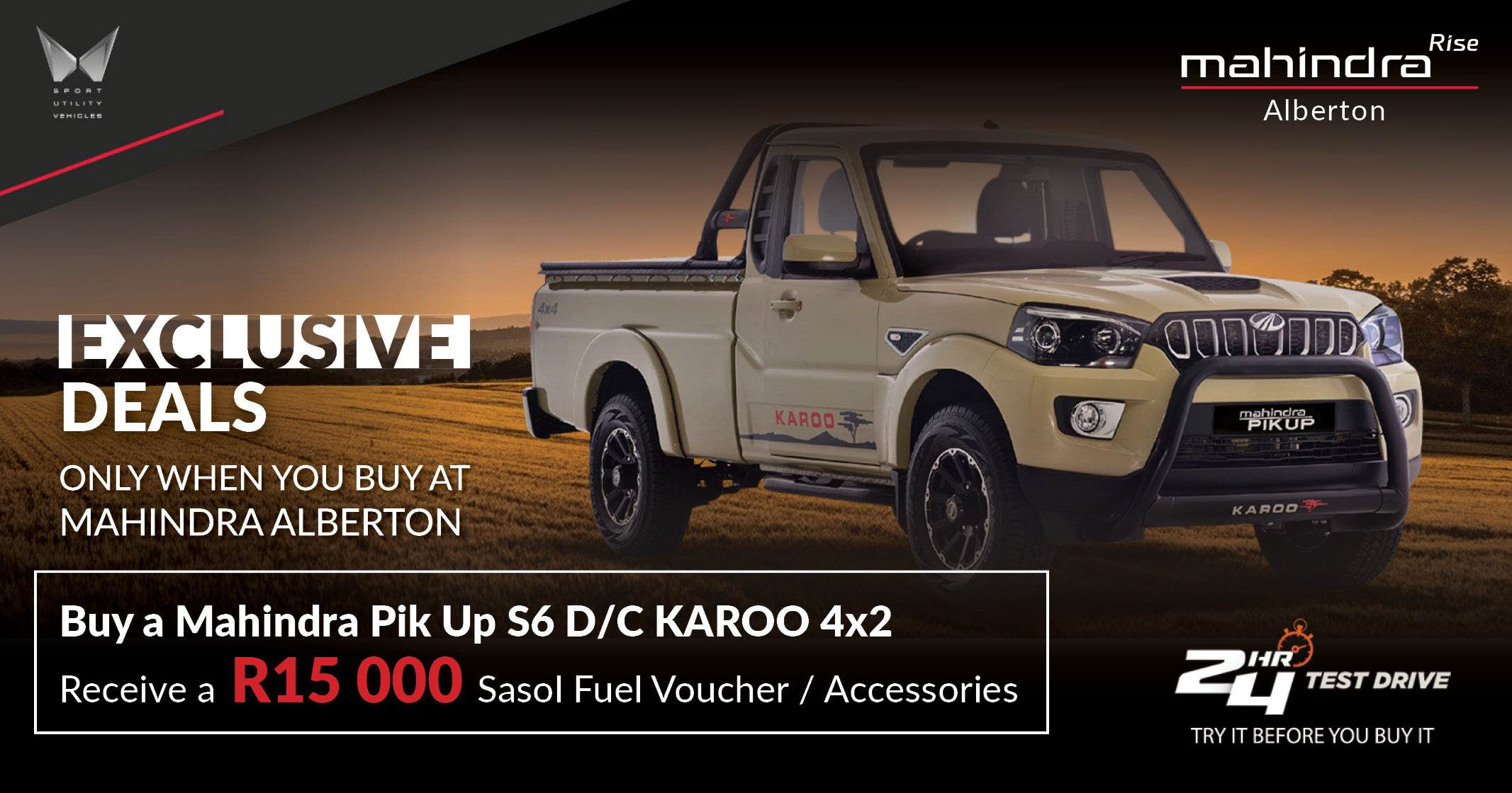 Mahindra Alberton Exclusive deals!