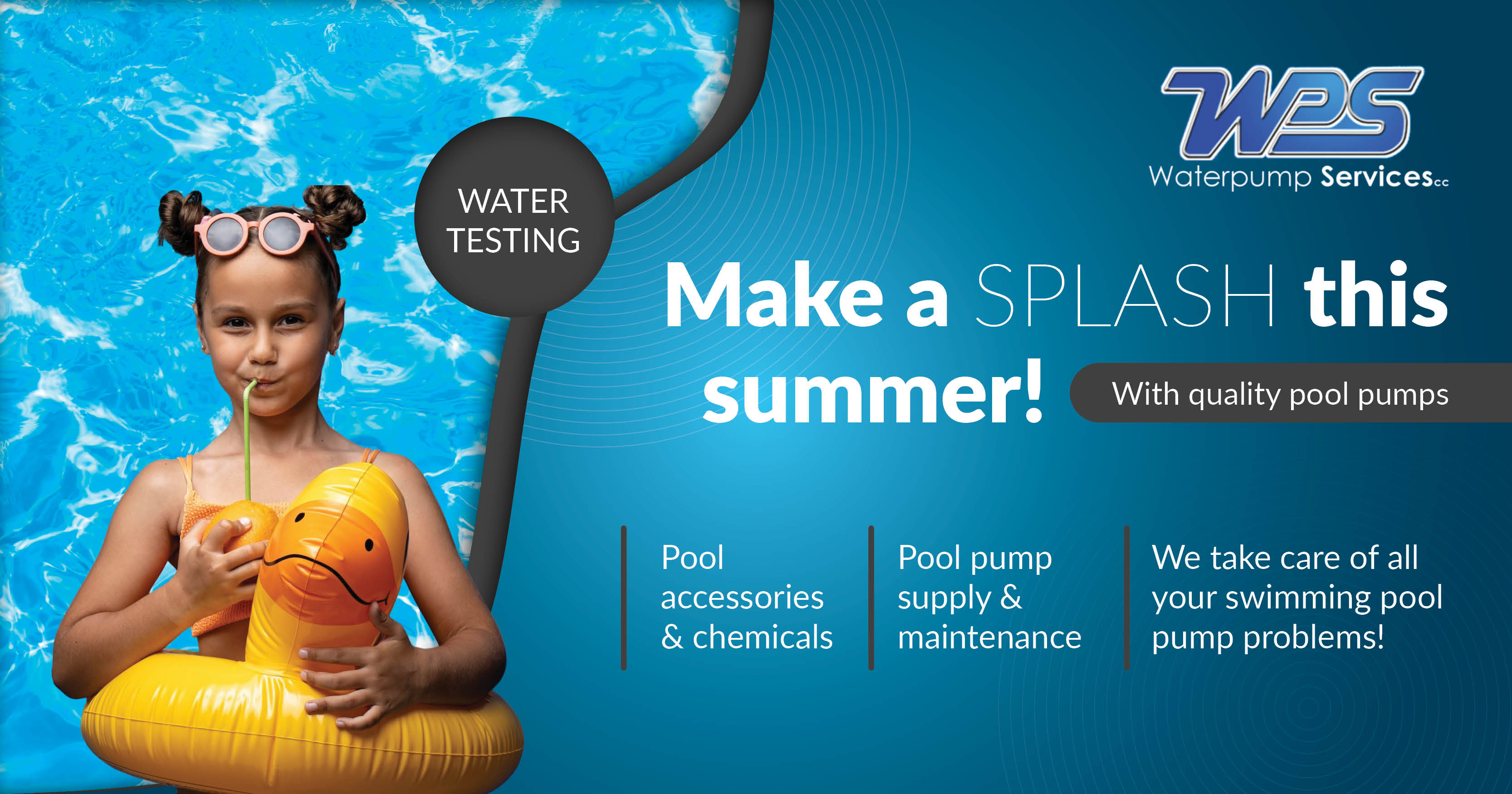 Make a SPLASH this summer! | With quality pool pumps | Waterpump Services CC