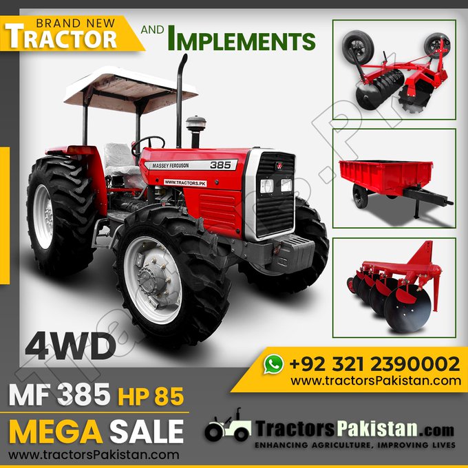 Massey Ferguson 385 4WD Tractors for Sale - 1