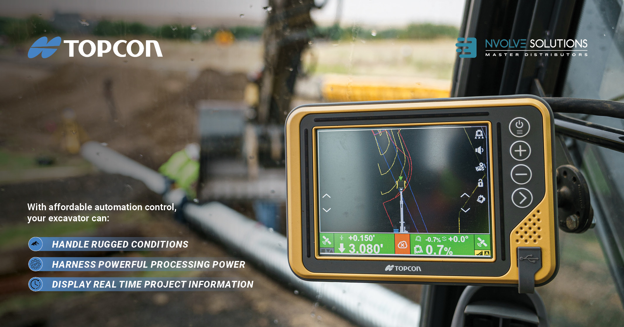Topcon MC-Max X-53 3D excavator control systems | nVolve - 1