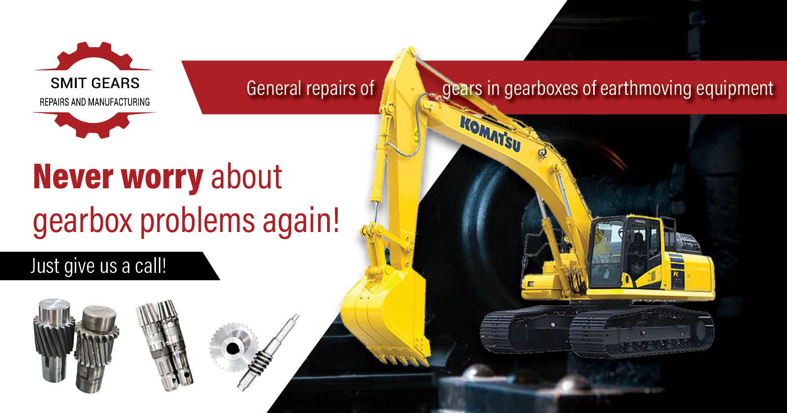 Never worry about gearbox problems again! Just give us a call! | Smit Gears
