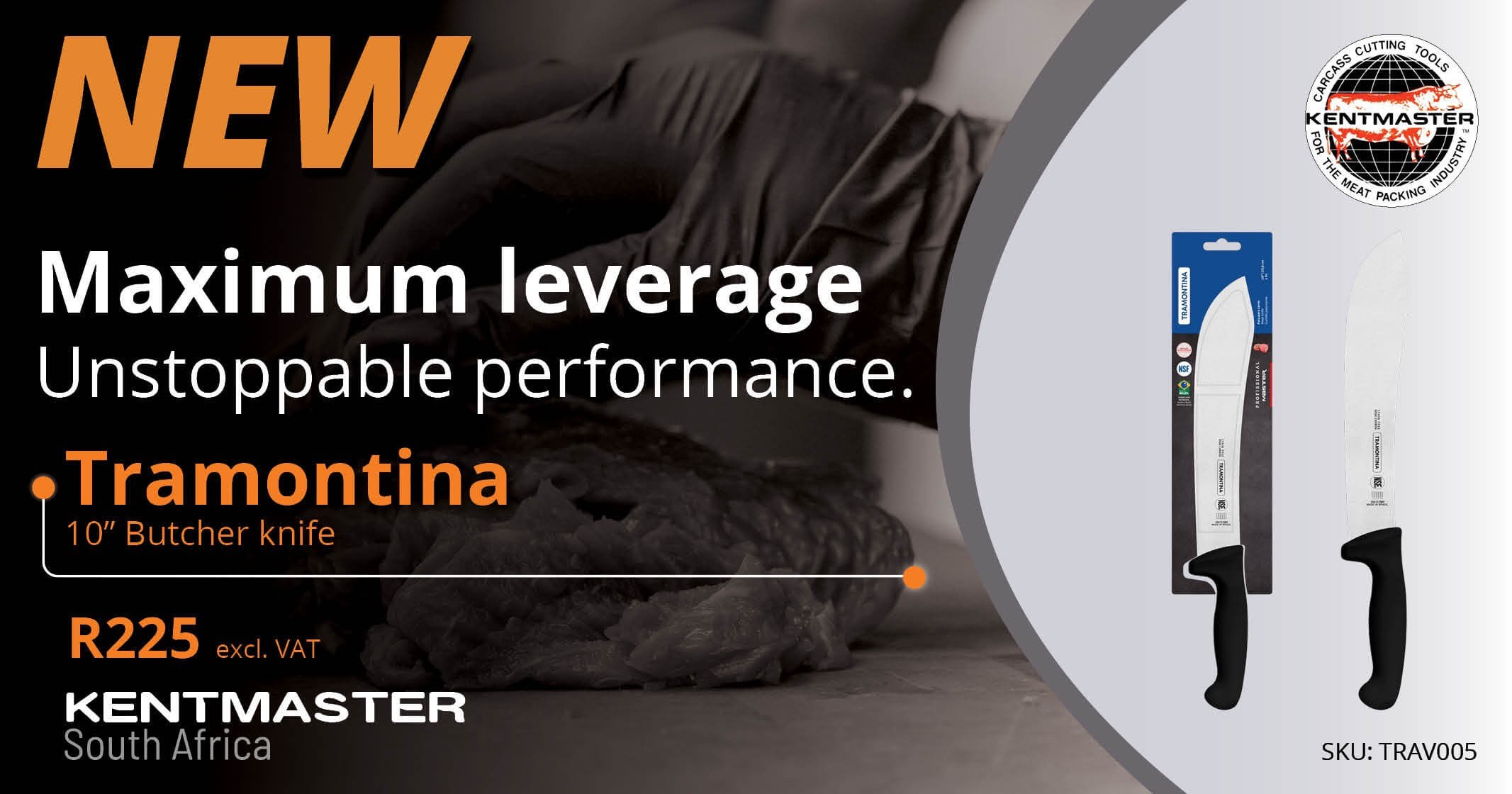 NEW | Tramontina 10″ (23,8cm) Butcher knife | Kentmaster