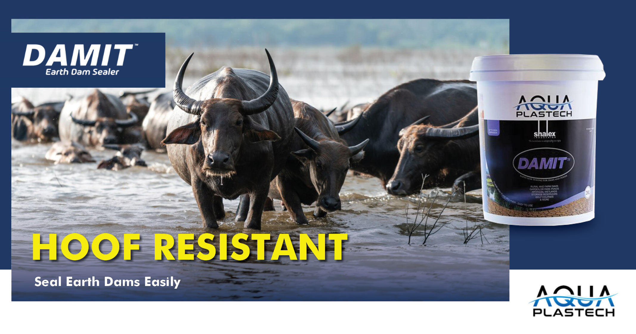 No worries, DamIt™ Dam Sealer is hoof resistant! | DamIt™