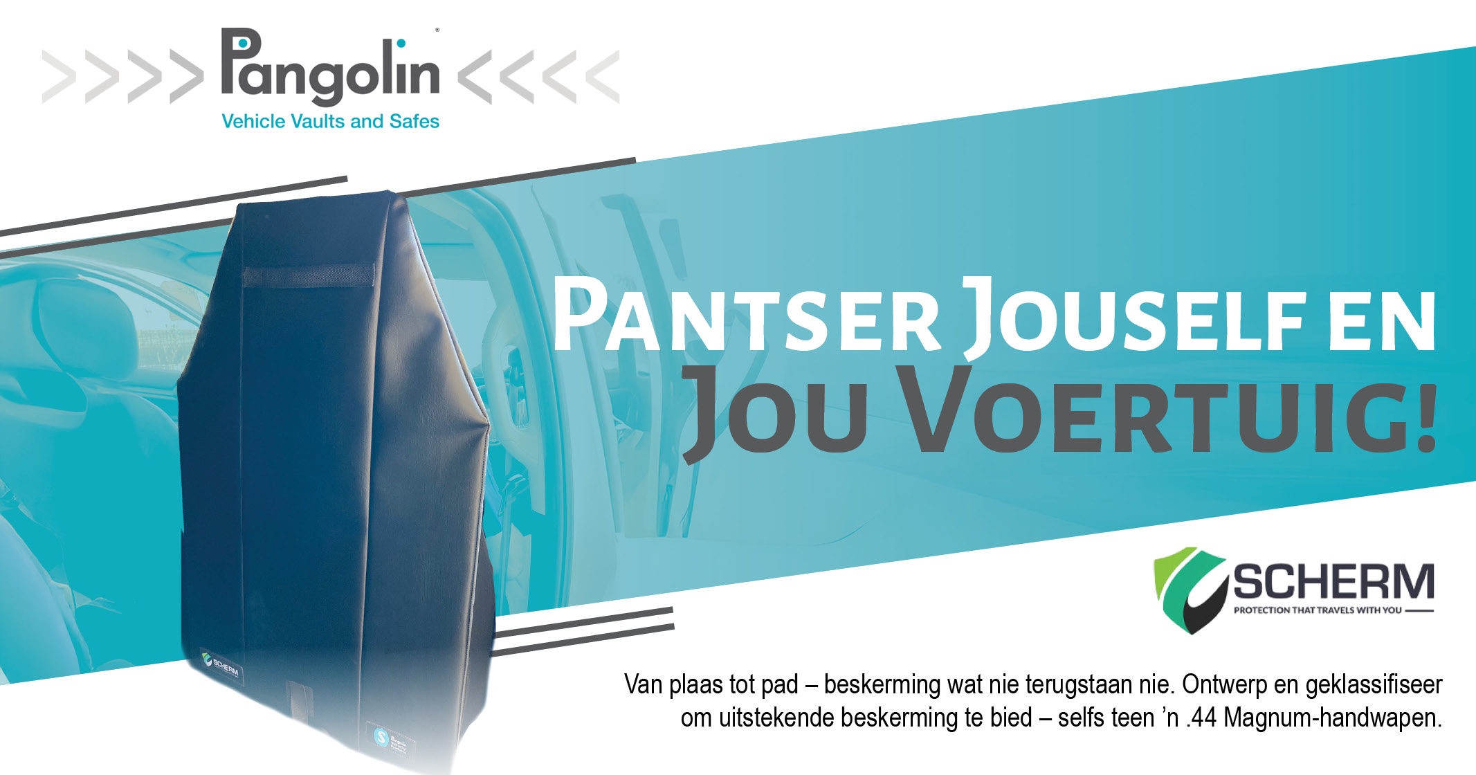 Pantser jouself en jou voertuig! | beskerming wat nie terugstaan nie | Pangolin