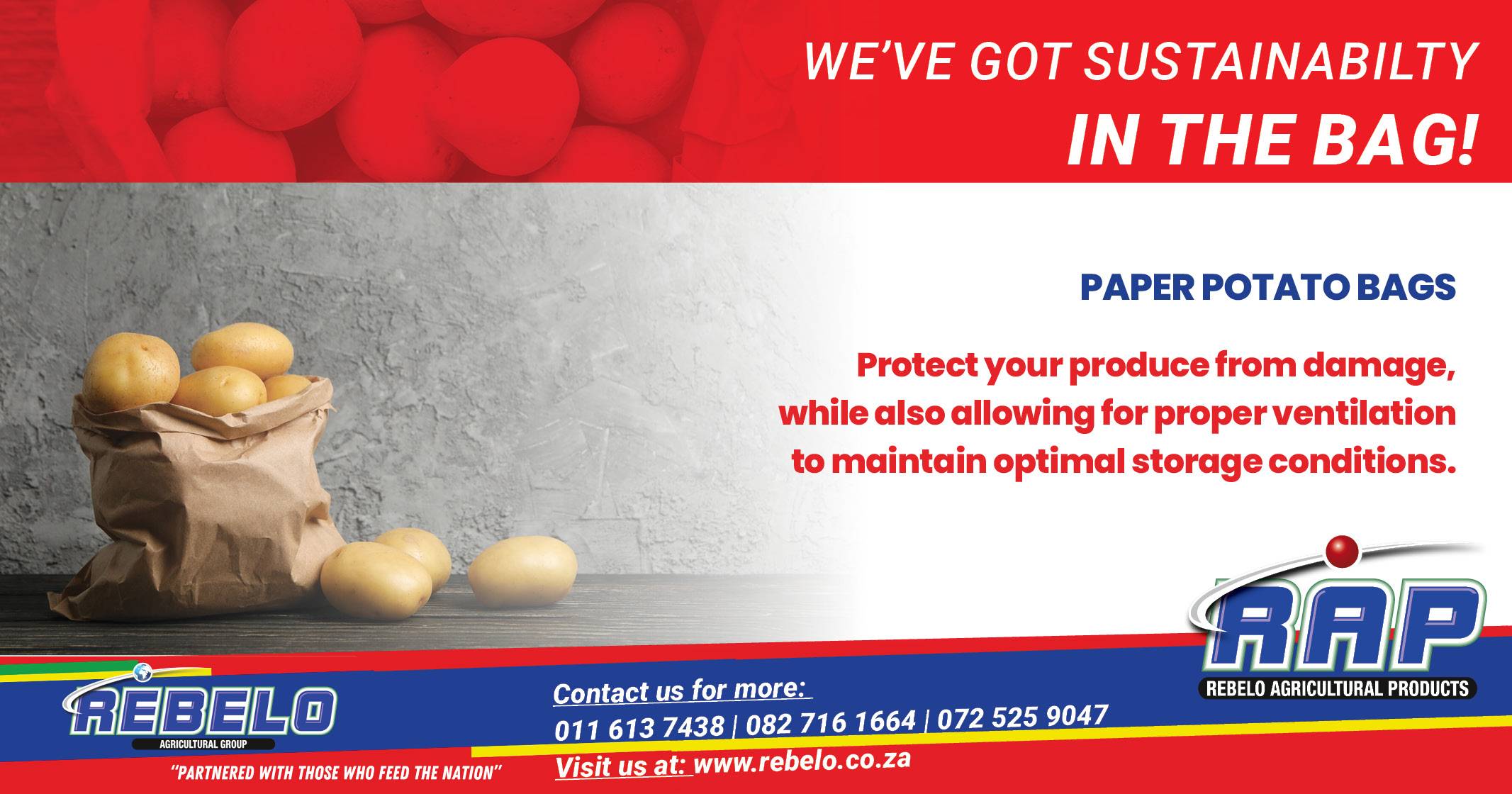 Paper potato bags | Rebelo Agricultural Group