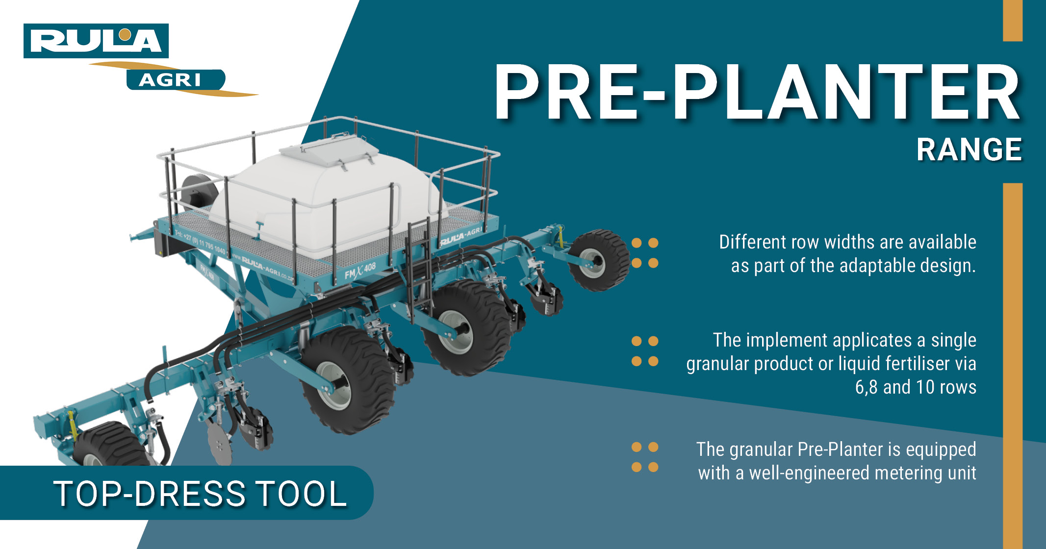 Pre-Planter range | Top-dress tool | Rula Agri