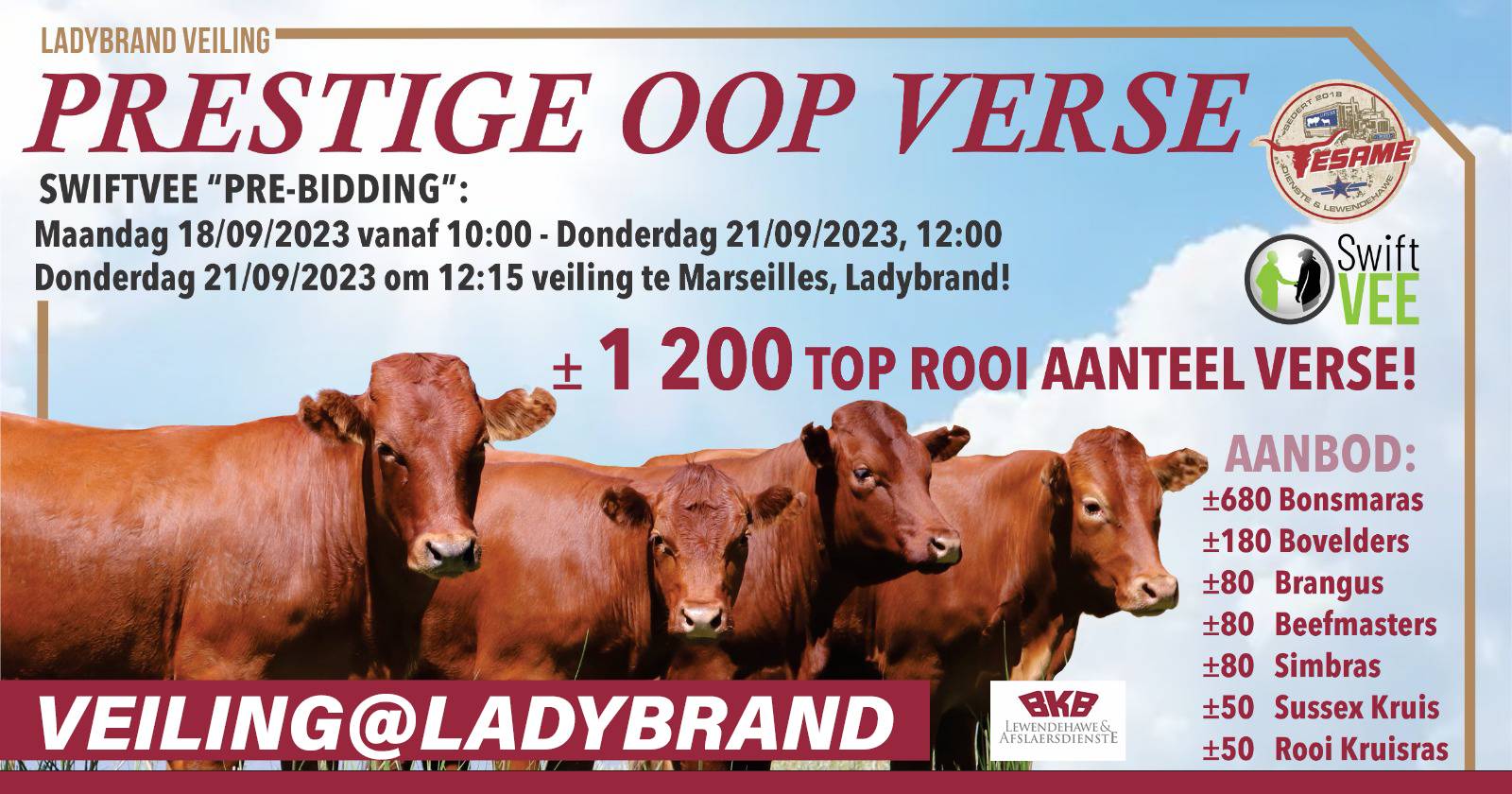 Prestige oop verse | Pre-bidding 18 September – 21 September 2023 | Ladybrand