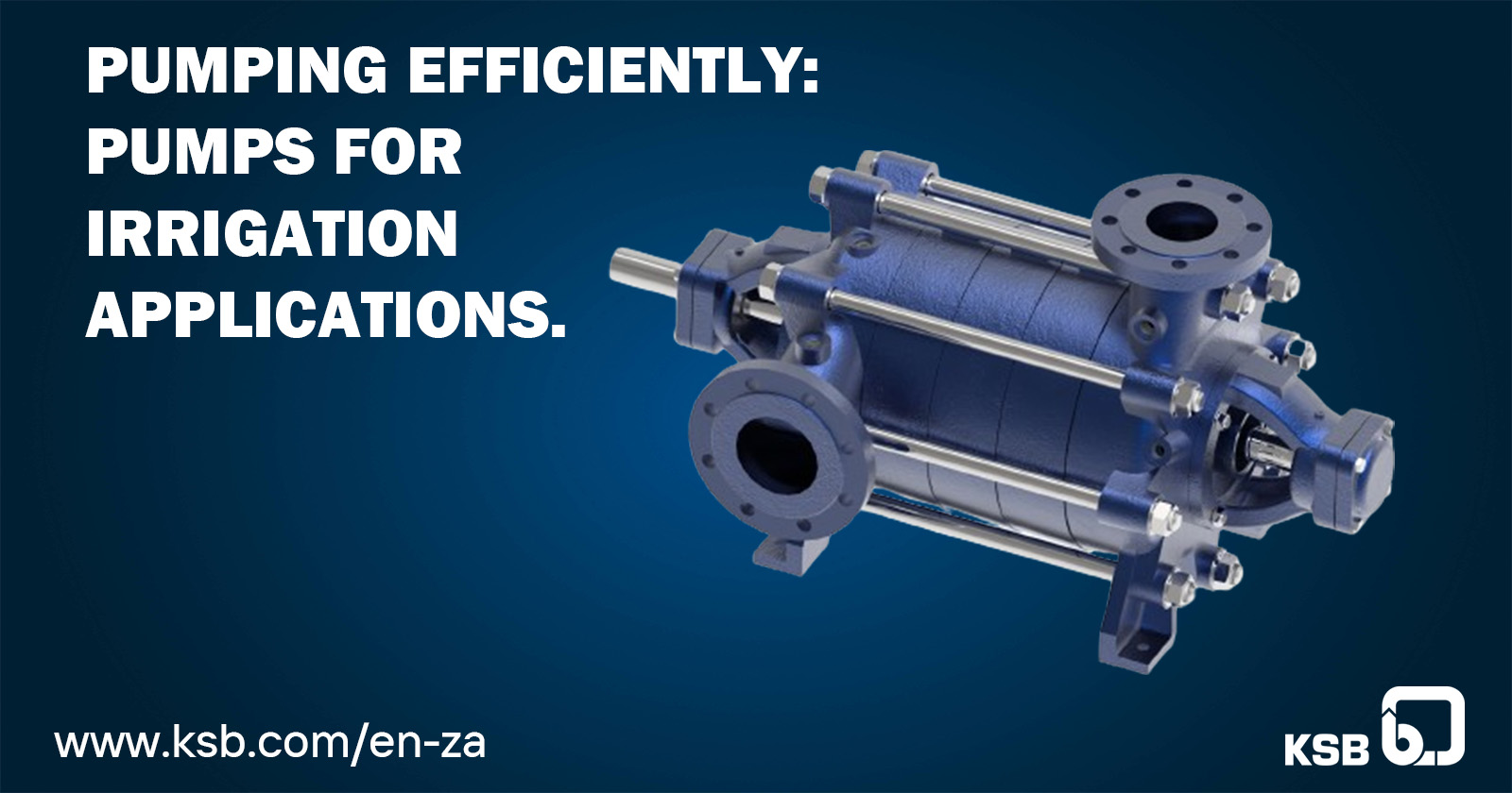 Pumping efficiently | Pumps for irrigation applications | KSB Pumps and valves