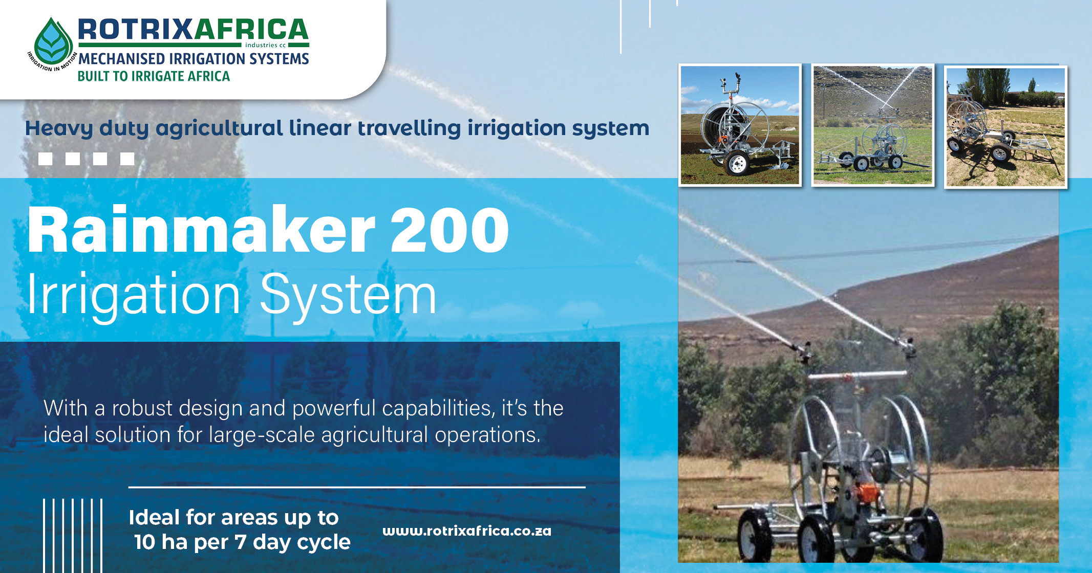 Rainmaker 200 | Rotrix Africa irrigation systems