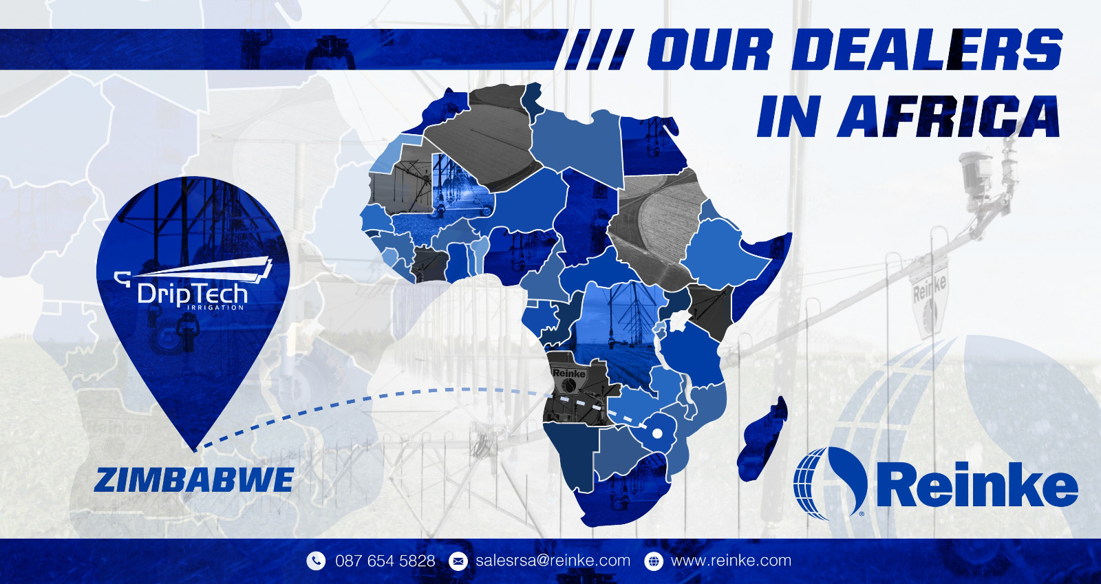 Reinke dealer spotlight: DripTech Irrigation, Zimbabwe