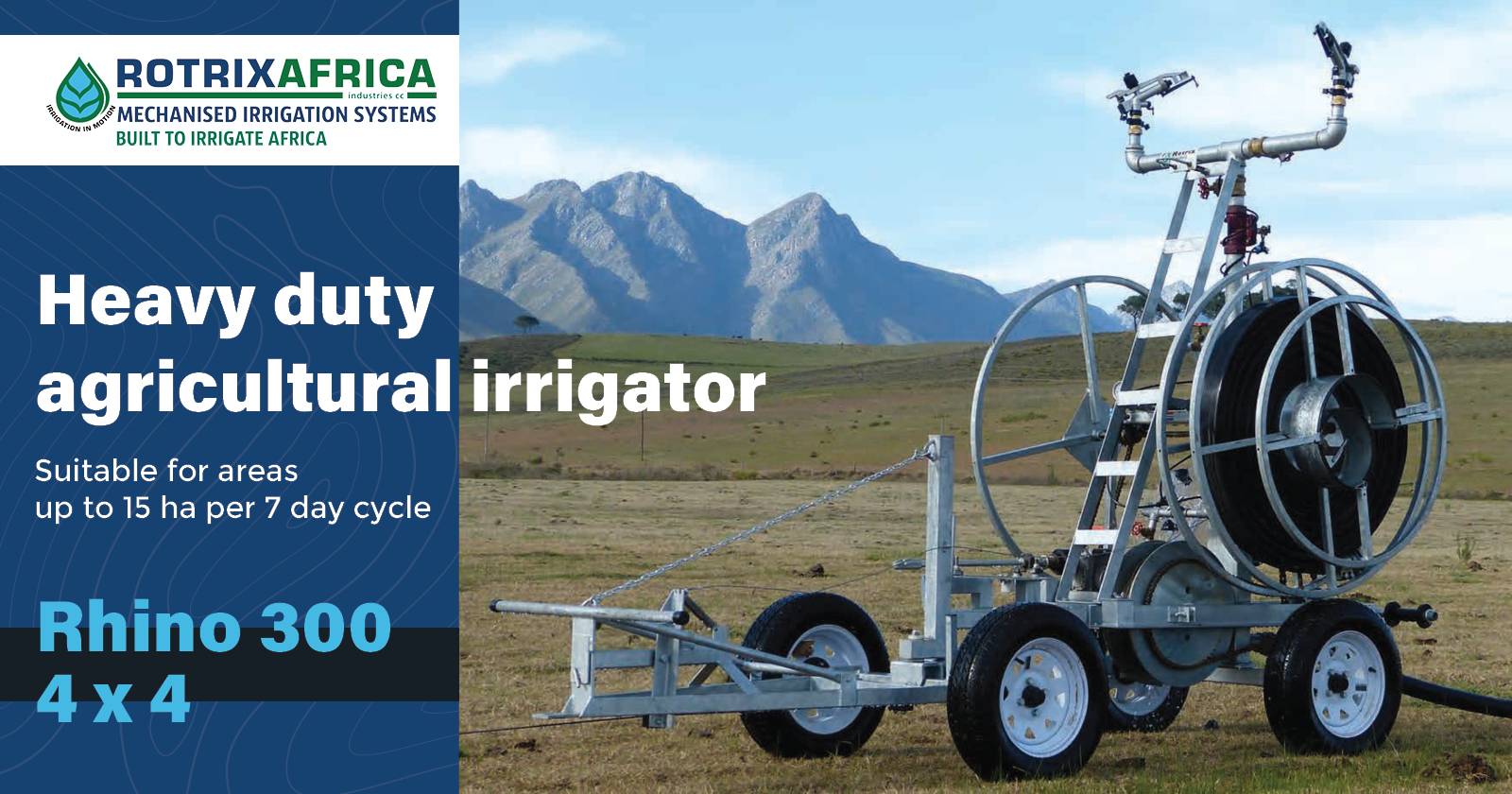 Rhino 300 4 x 4 | Rotrix Africa Irrigation Systems