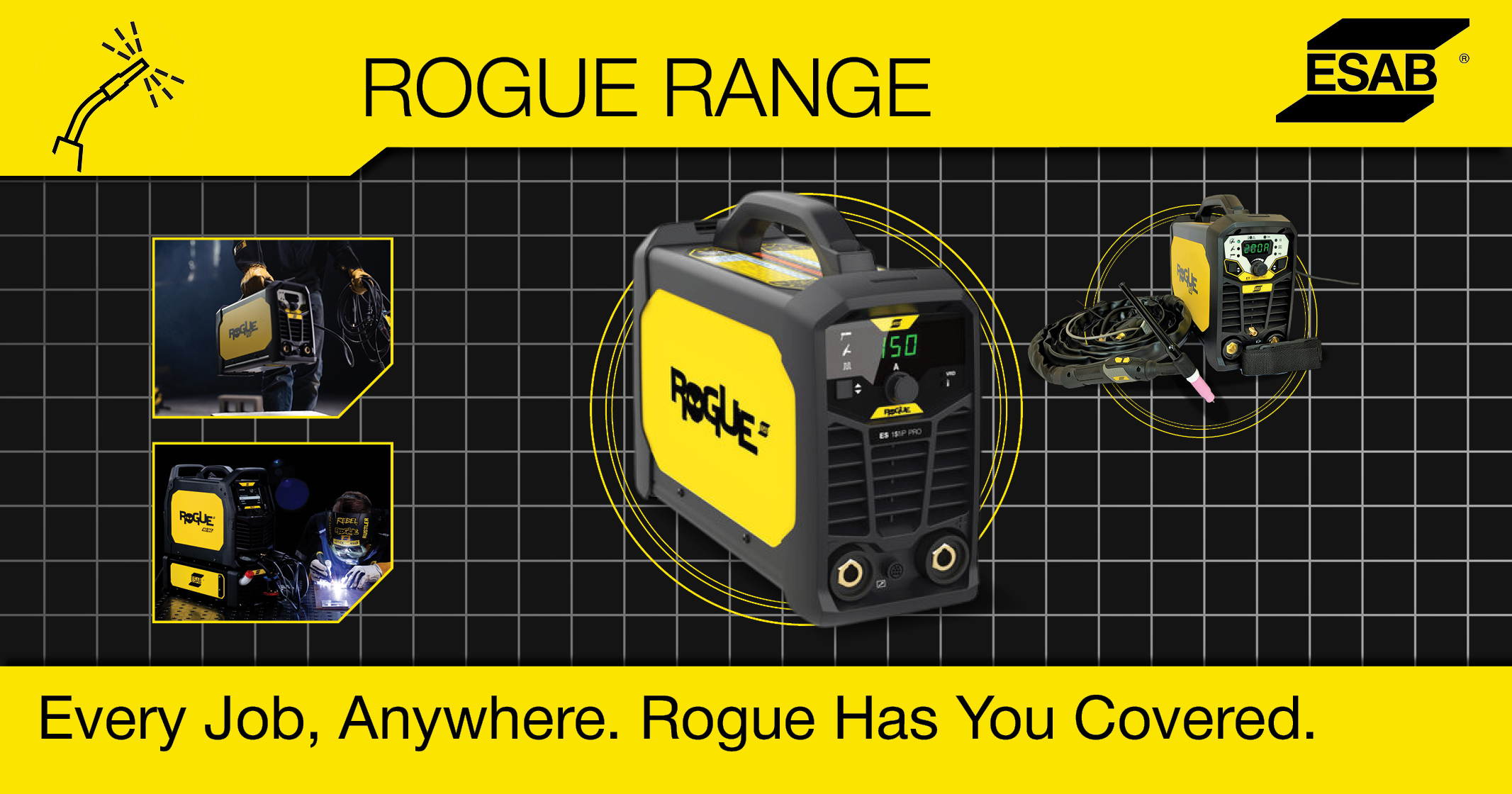 Rogue Range | Every job, anywhere. Rogue has you covered | ESAB South Africa