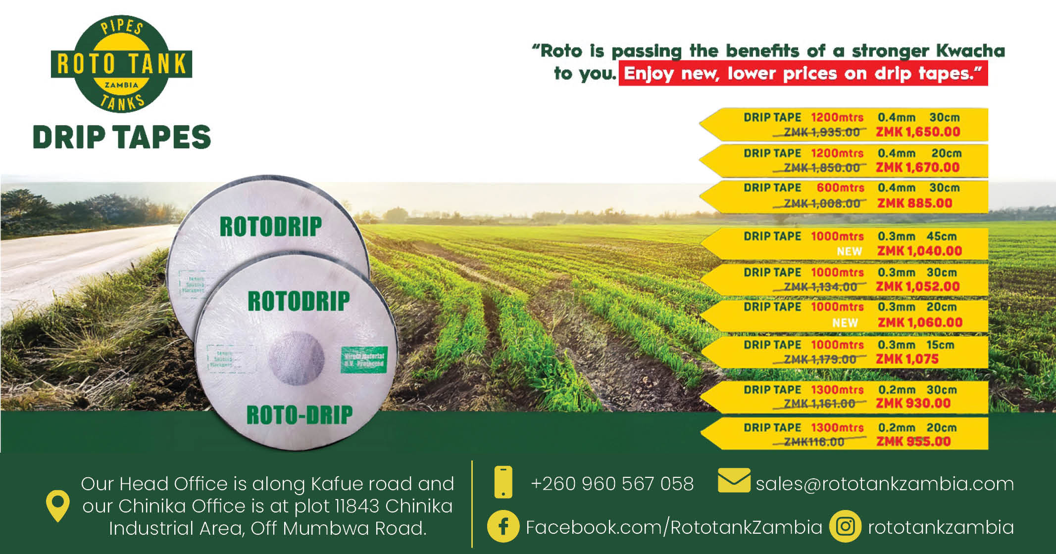 Roto-drip | Draip tapes | Roto Tanks