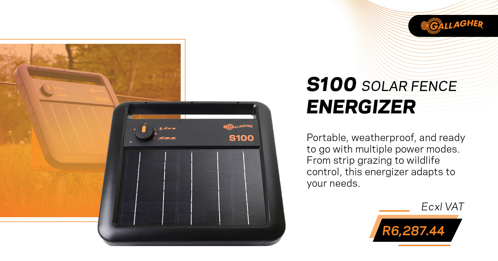 S100 solar fence energizer | Gallagher