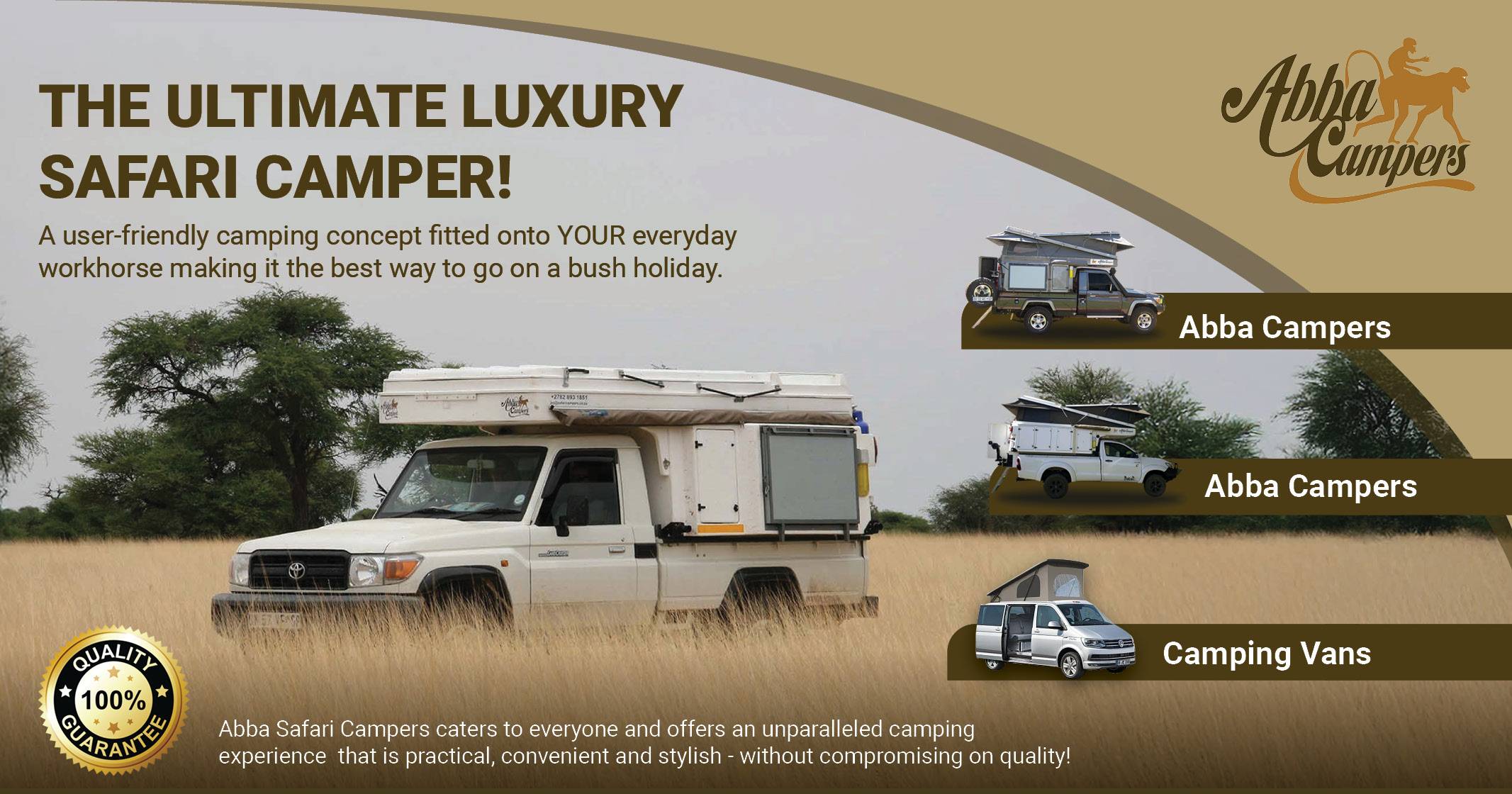 Safari campers & camper vans | Abba Campers