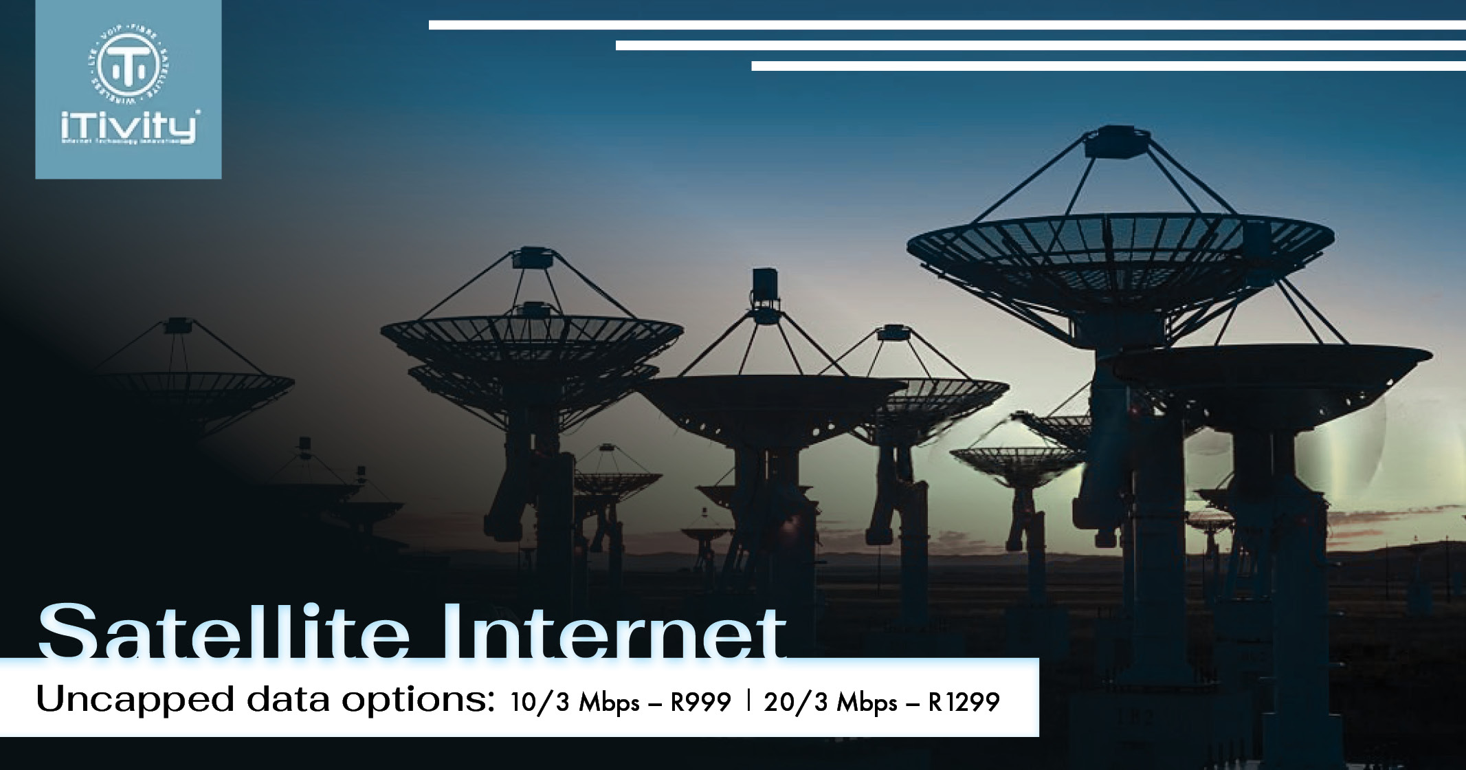 Satellite Internet | Uncapped data options available | iTivity