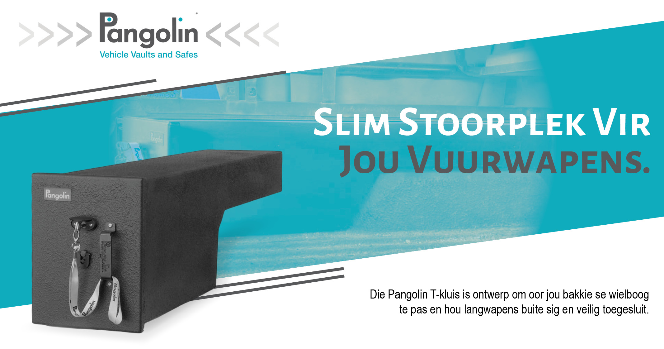 Slim stoorplek vir jou vuurwapens | Die pangolin T-kluis | Pangolin