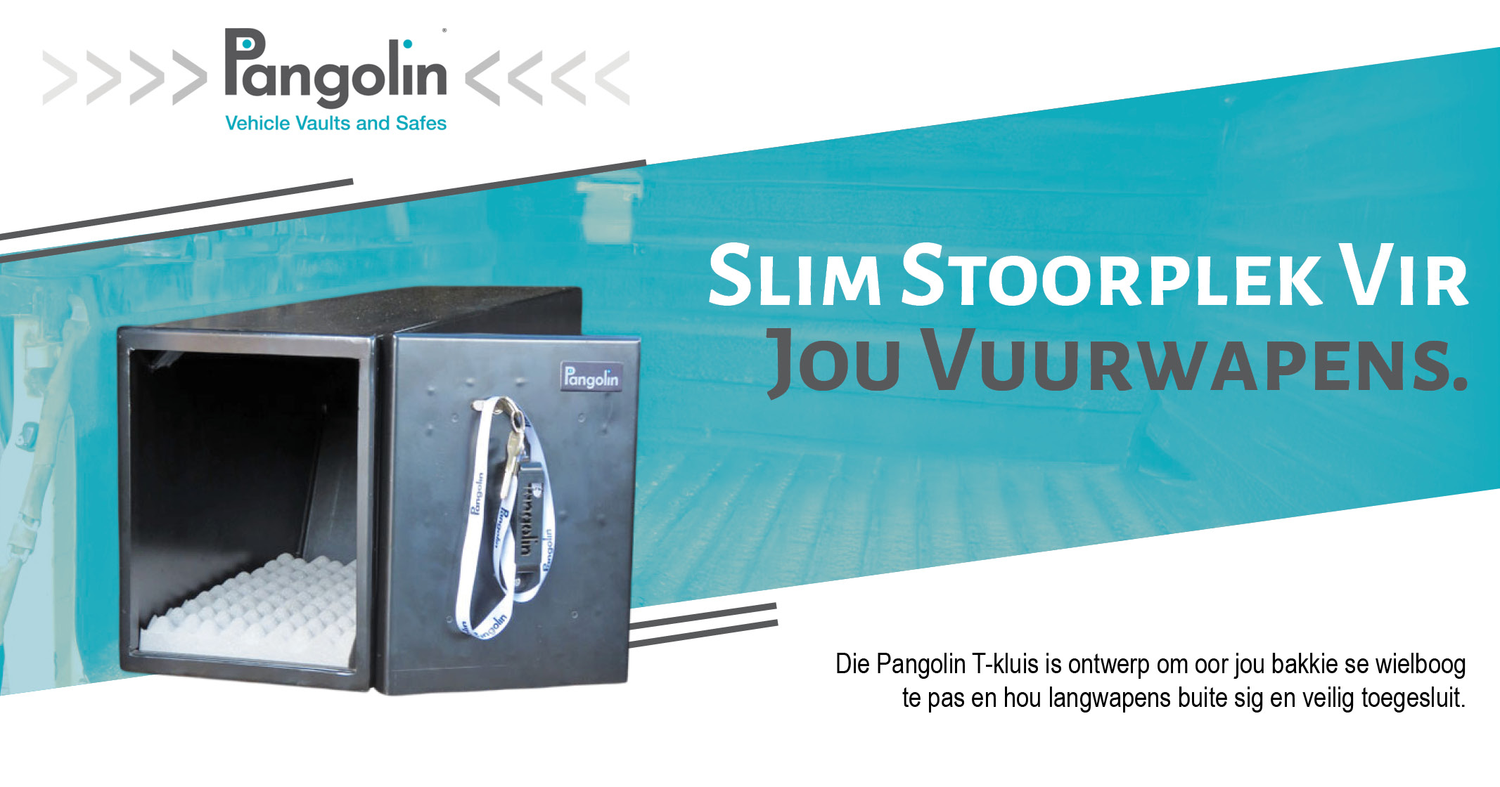 Slim stoorplek vir jou vuurwapens | Die pangolin T-kluis | Pangolin