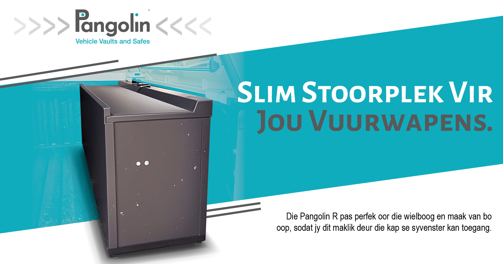 Slim stoorplek vir jou vuurwapens | Pangolin R gee maklike toegang deur die syvenster | Pangolin