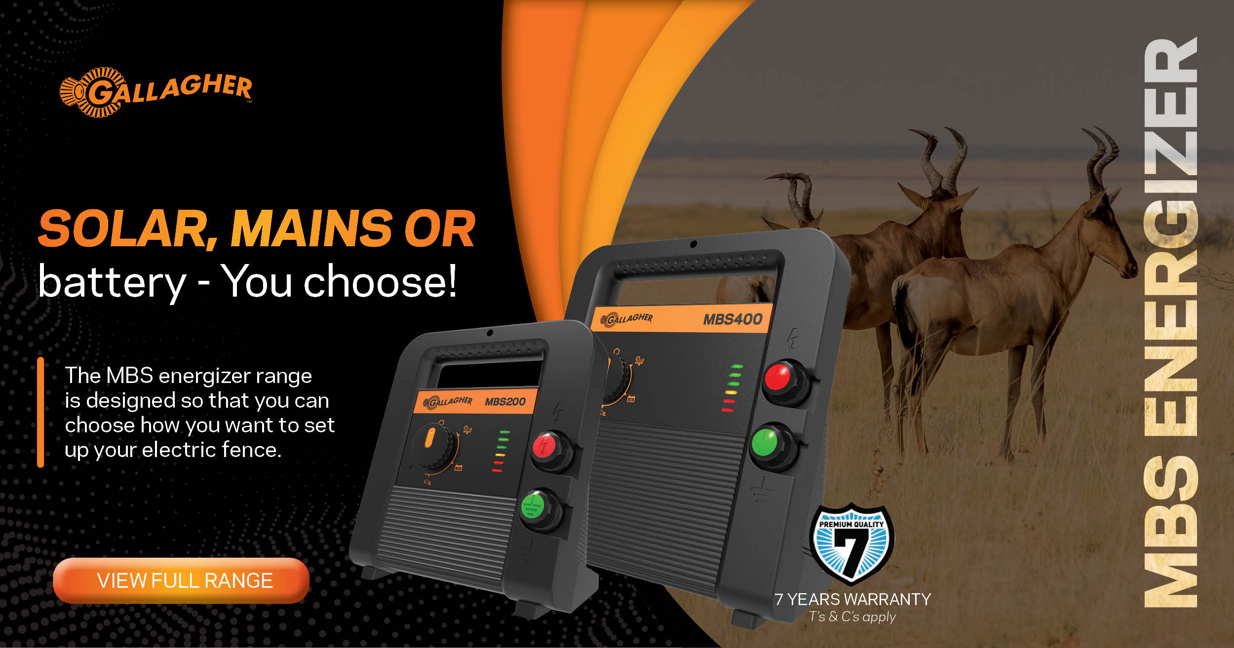 Solar, mains or battery – you choose! | Gallagher