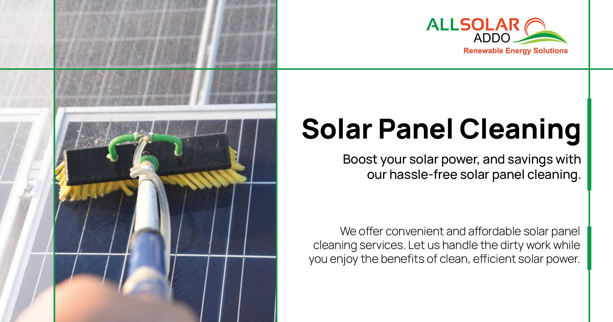 Solar panel cleaning | Allsolar Addo