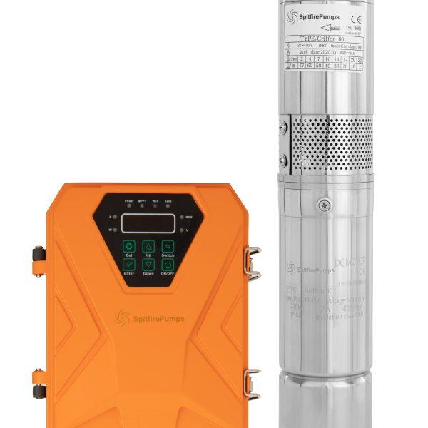 Spitfire 100 DC Borehole Pump + Controller