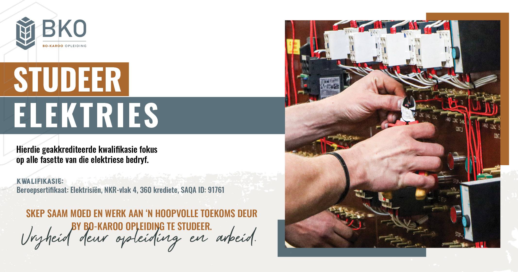 Studeer elektries | Bo-Karoo Opleiding