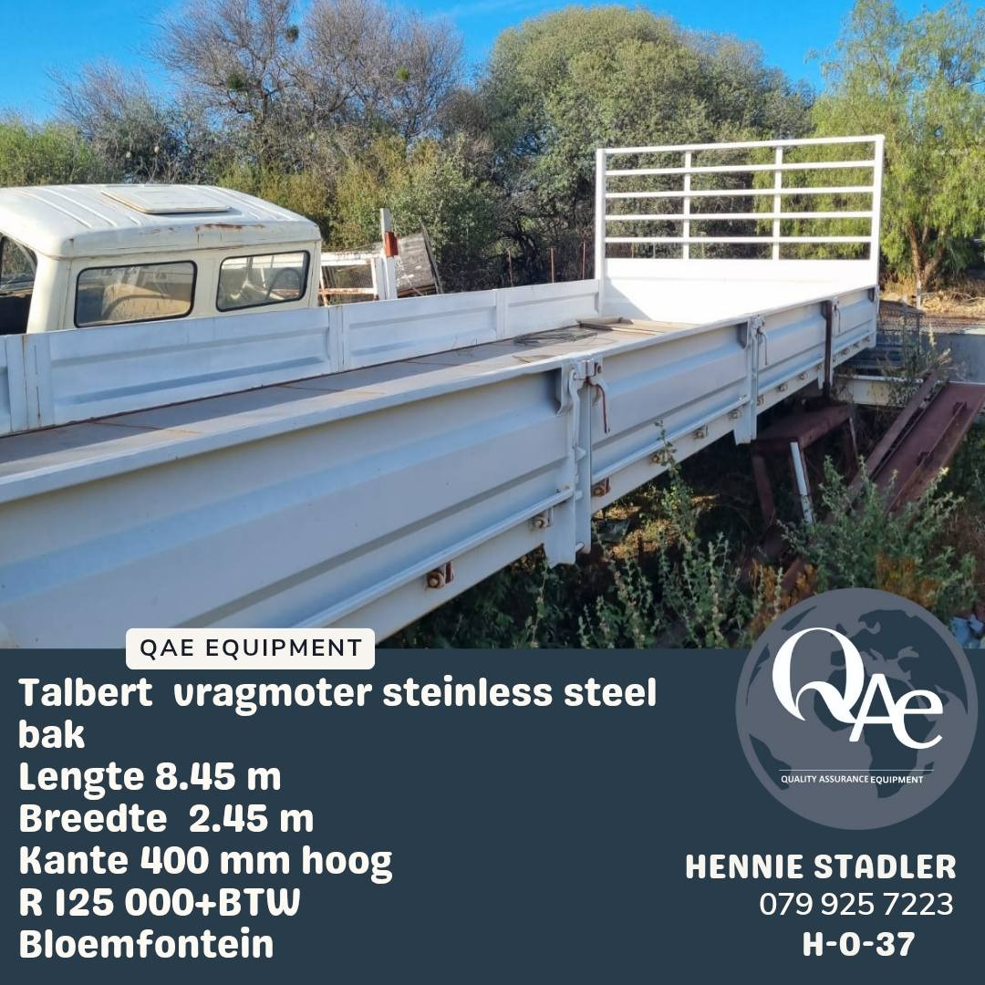 Talbert vragmotor bak (stainless steel) |  QAC Equipment