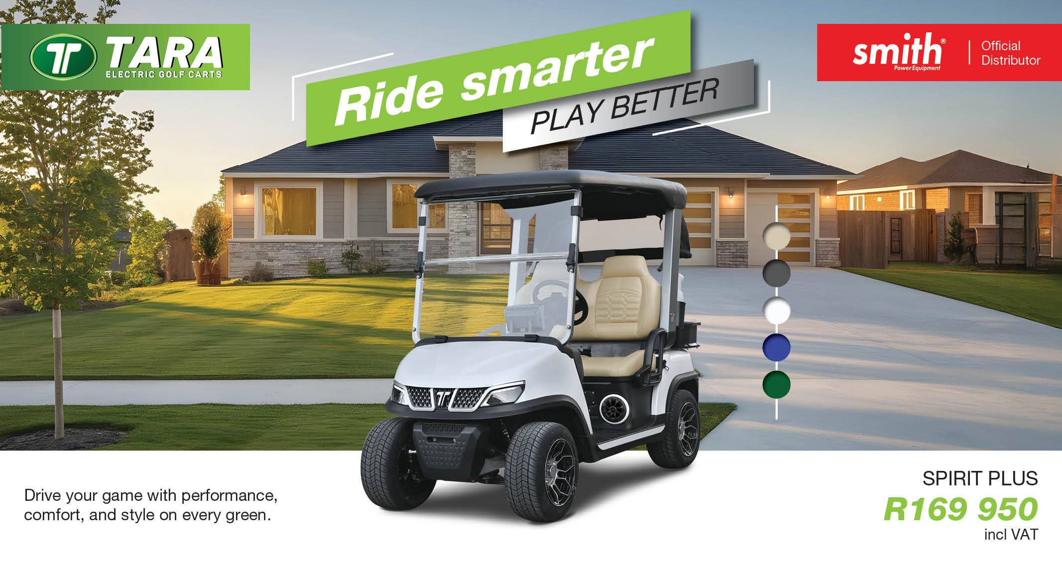 Tara Spirit Plus electric golf cart | Drive your game | Smith Power Equipment