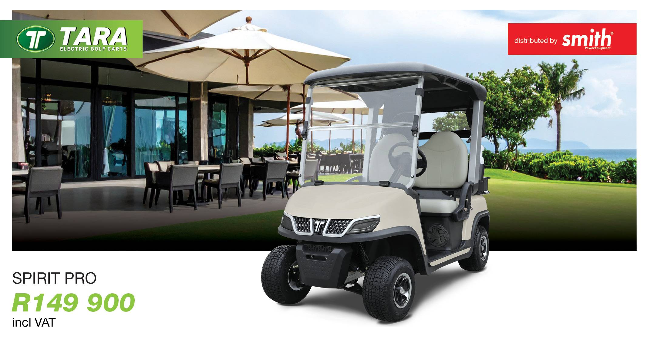 Tara Spirit Pro electric golf cart | Smith Power Equipment