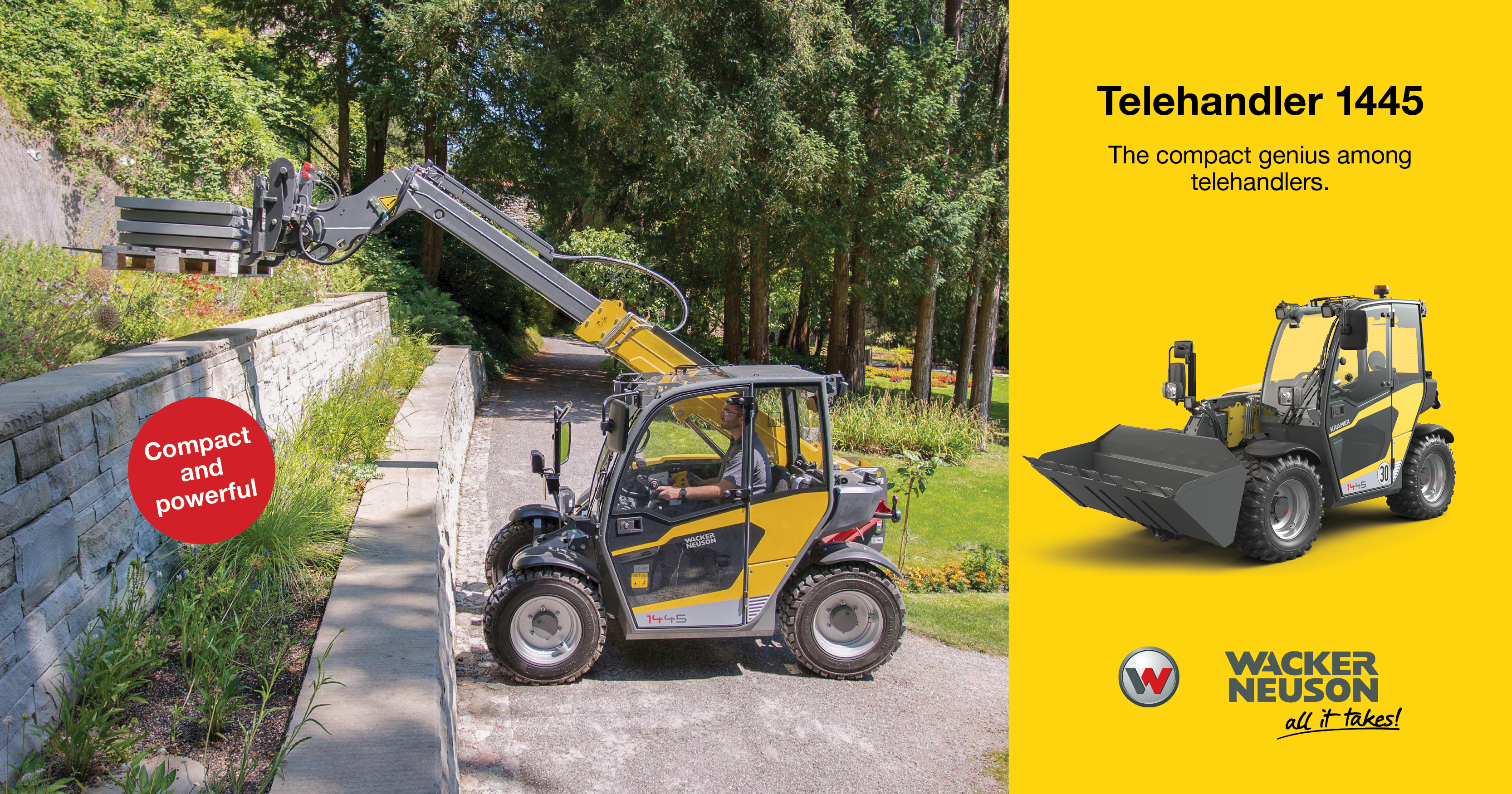 Telehandler 1445: The compact genius | Wacker Neuson