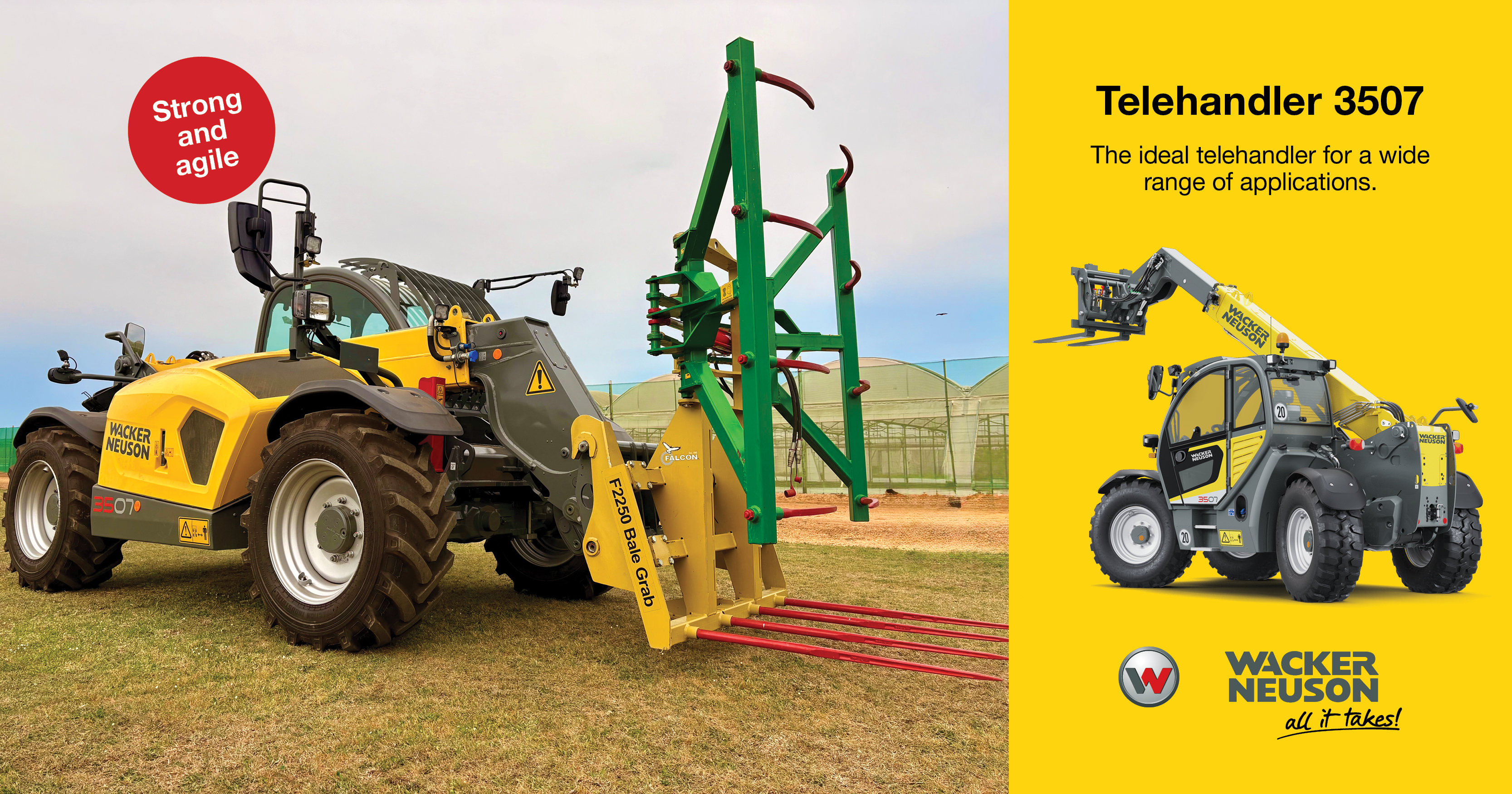Telehandler 3507: Strong performance in a compact format | Wacker Neuson
