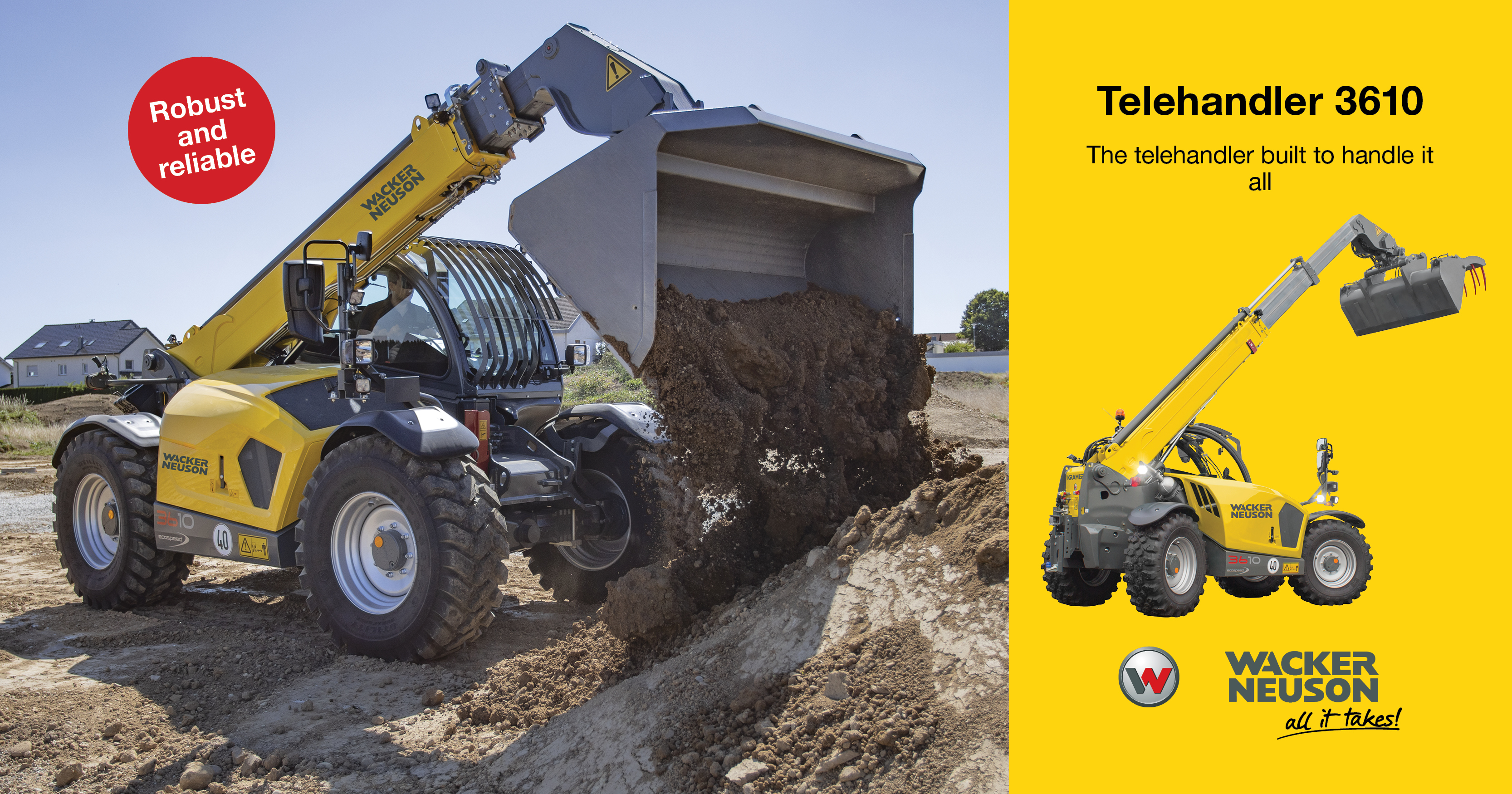 Telehandler 3610: A hero with a strong arm | Wacker Neuson