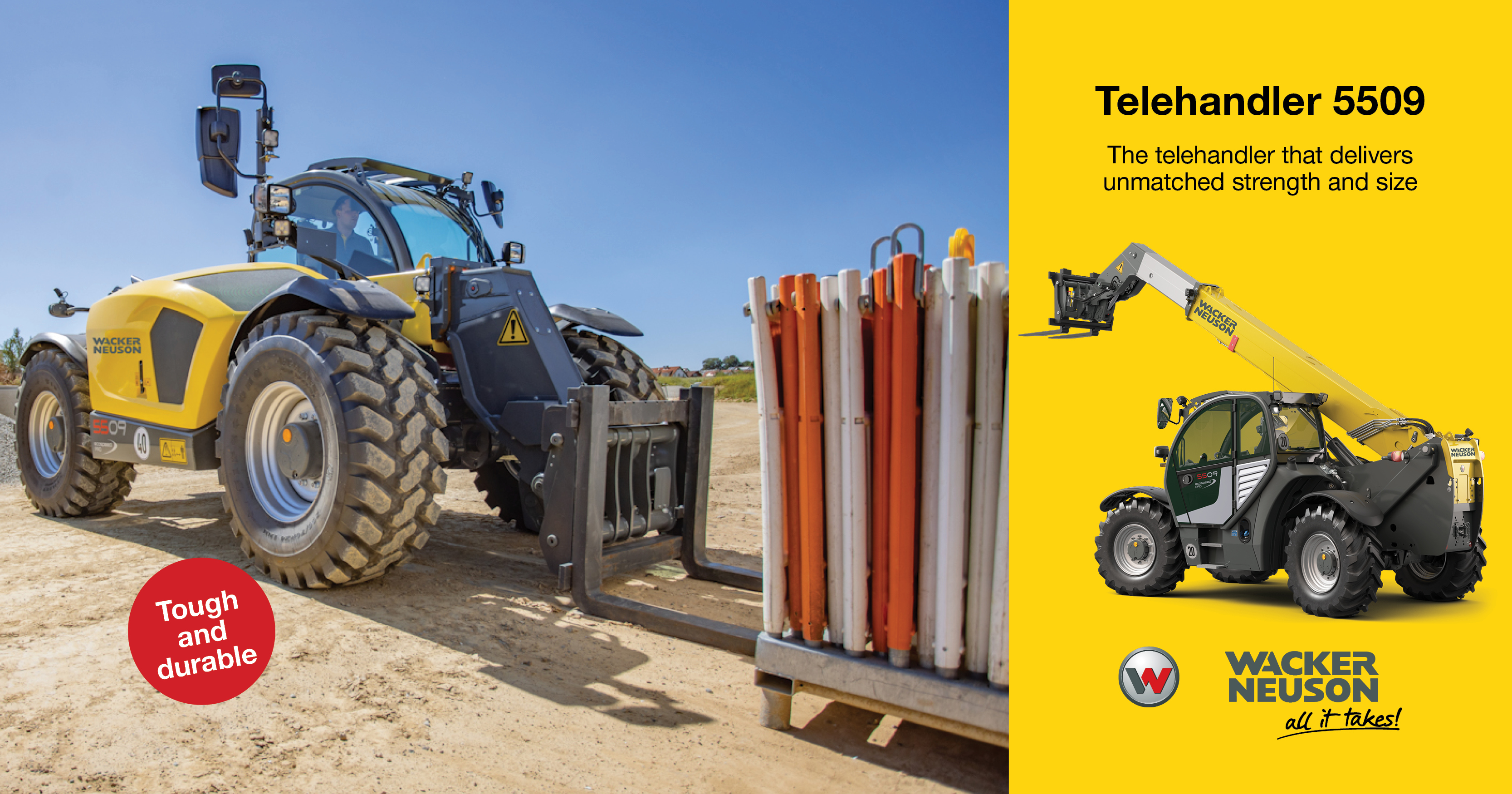 Telehandler 5509: Built for daily excellence | Wacker Neuson