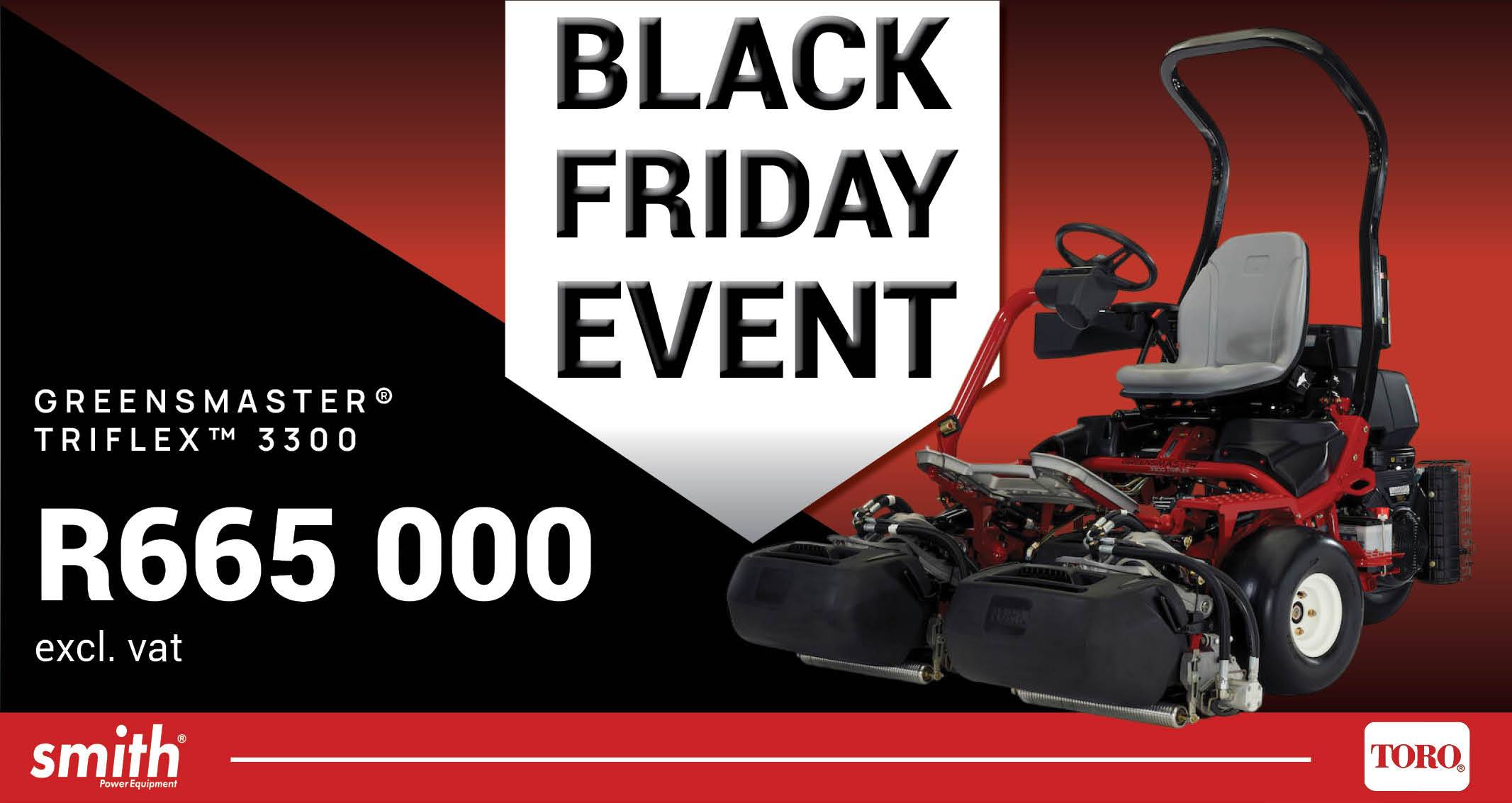 The Black Friday edge: TORO Greensmaster® TriFlex™ 3300 | Smith Power Equipment