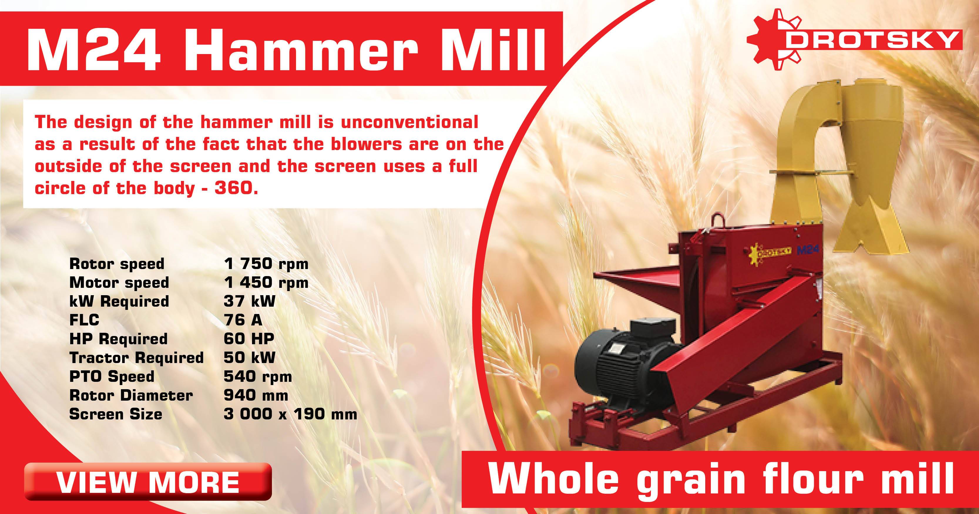 The M24 Hammer mill | Drotsky