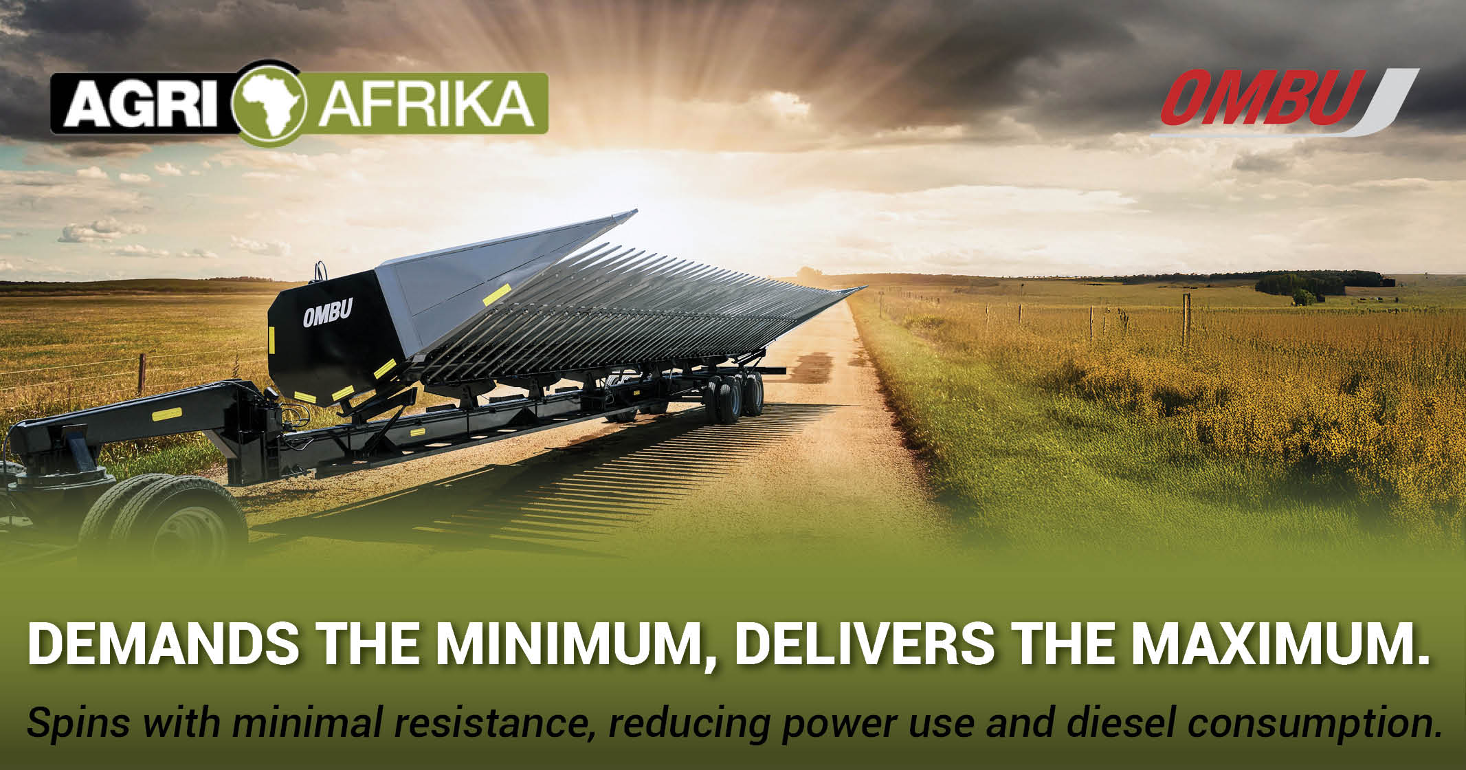 The OMBU Sunflower header | Demands the minimum & Delivers the maximum | Agri Afrika