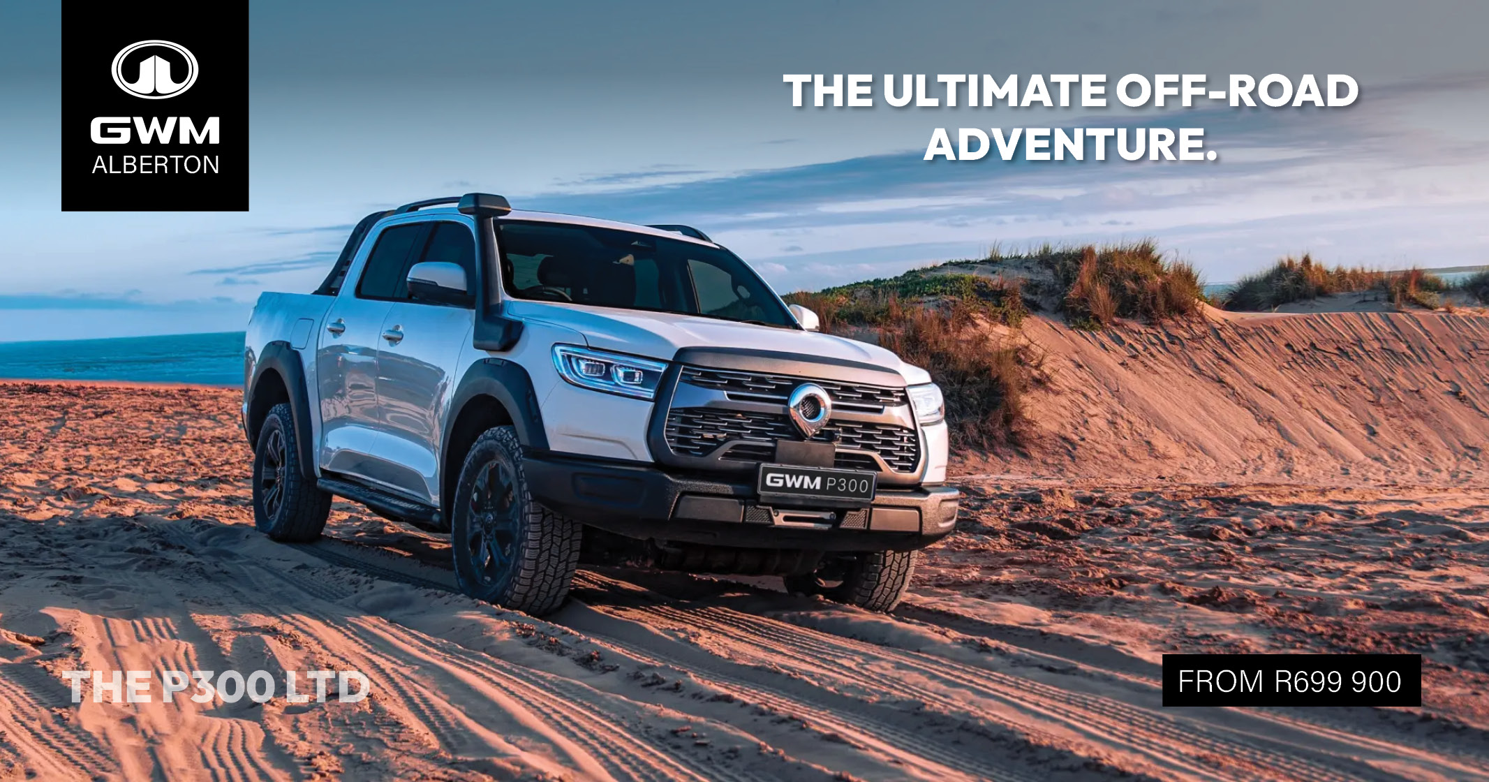 The ultimate off-road adventure |  The P300 LTD | GWM Alberton