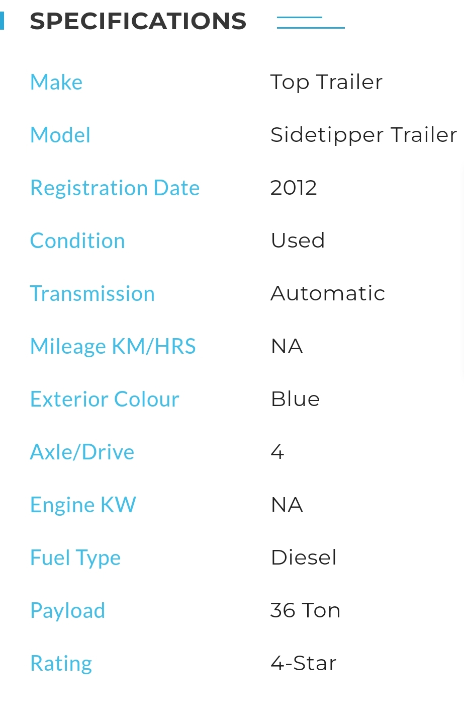 Top trailer sidetipper - 6