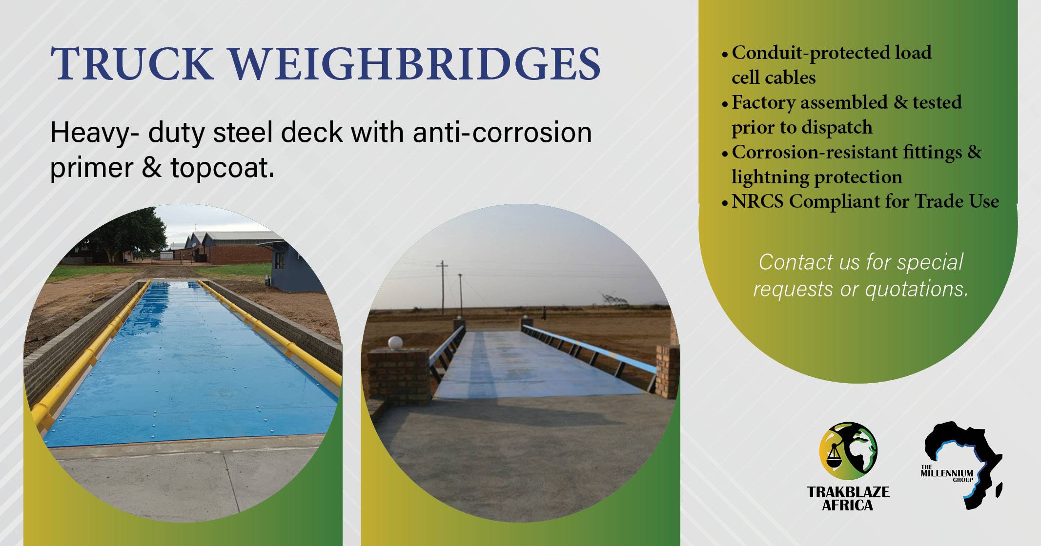 Truck weighbridges | The Millennium Group