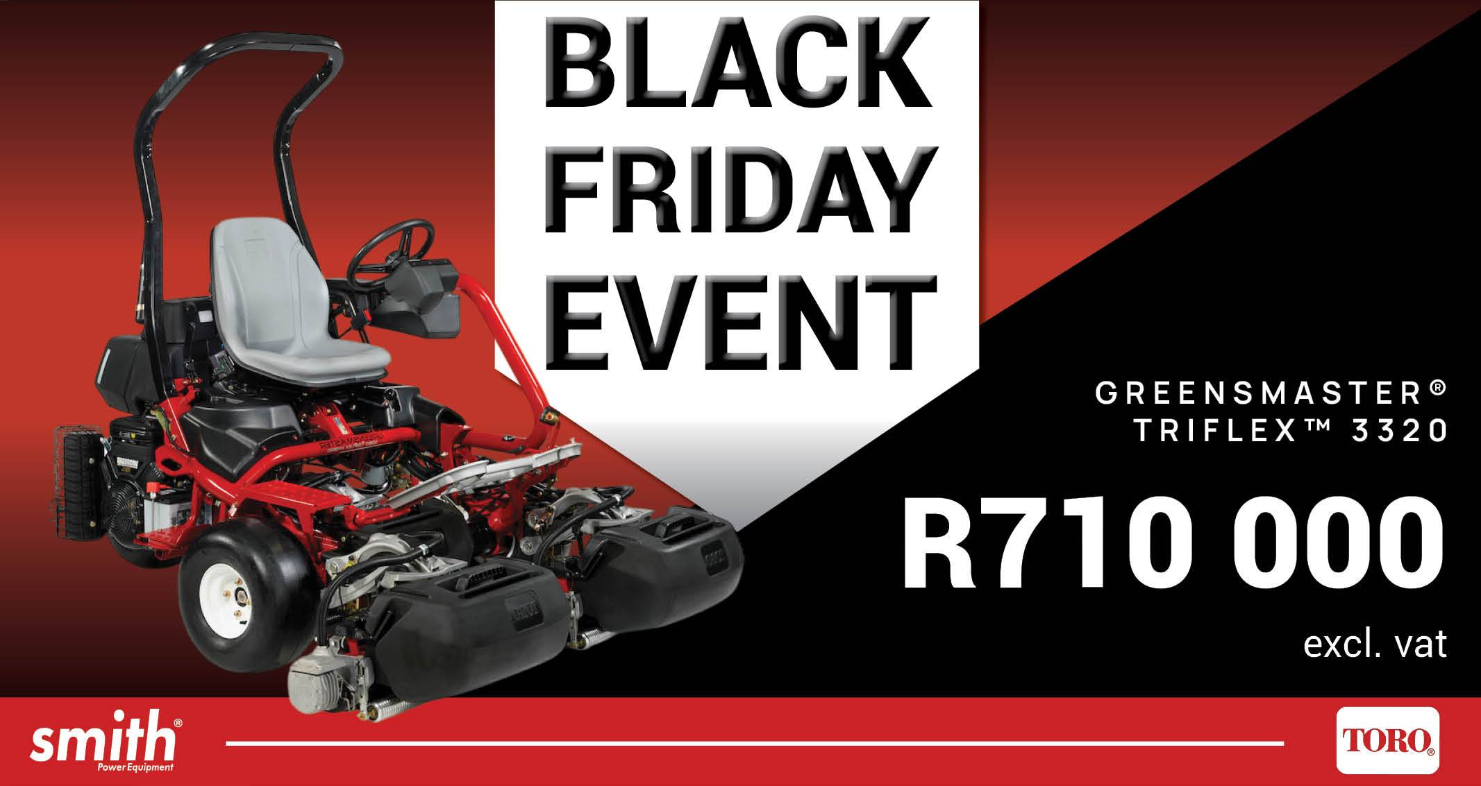 Turf Perfection: TORO Greensmaster® TriFlex™ 3320 Black Friday exclusive | Smith Power Equipment