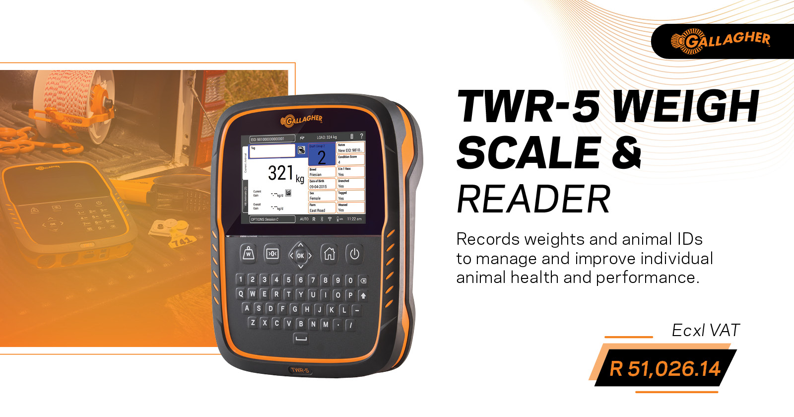 TWR-5 weigh scale & reader | Gallagher