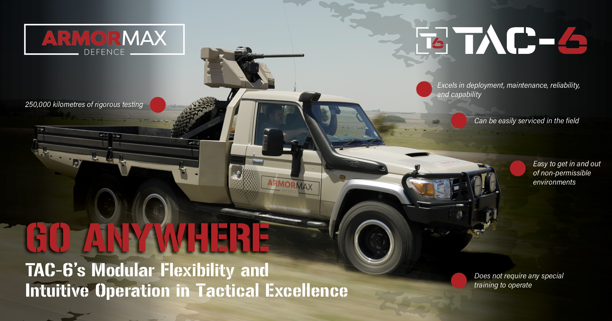 Unveiling the versatile TAC-6 military vehicle | Armormax-98537
