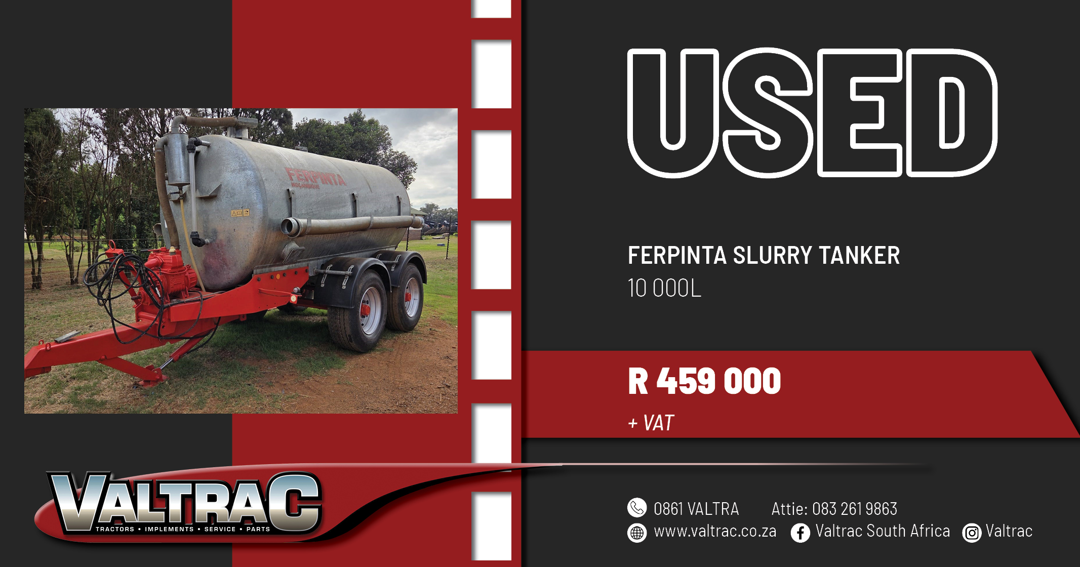 Used Ferpinta slurry tanker | Valtrac